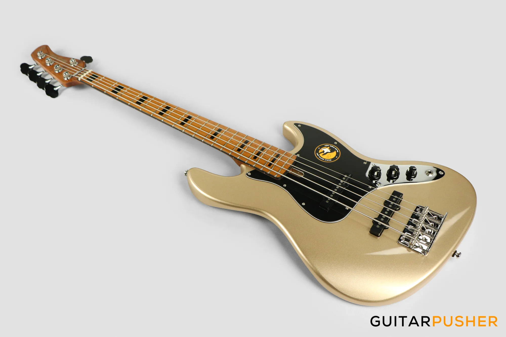 Sire V5 Alder 5-string JB Bass Champagne Gold Metallic (2023) - Image 9