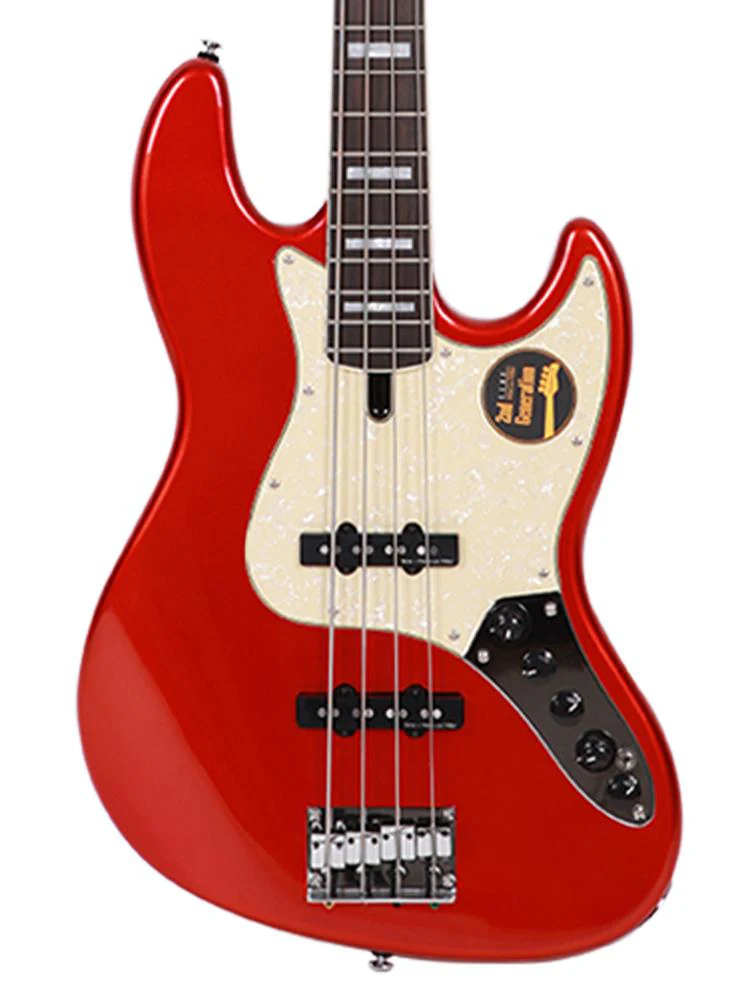 Sire V7 Alder 4-String (2nd Gen) JB Bass with Premium Gig Bag - Bright Metallic Red