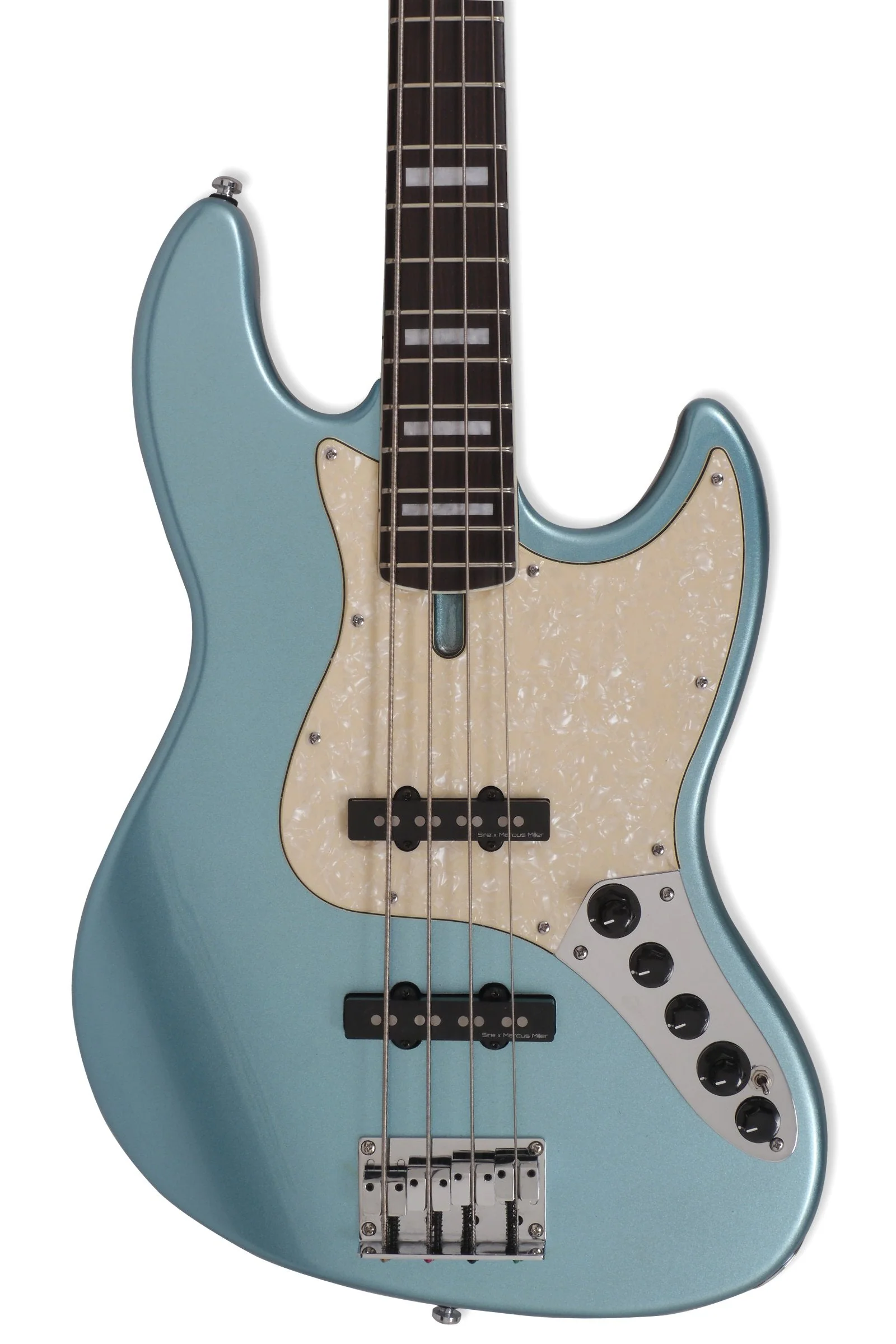 Sire V7 Alder 4-String (2nd Gen) JB Bass with Premium Gig Bag - Lake Placid Blue - Image 5
