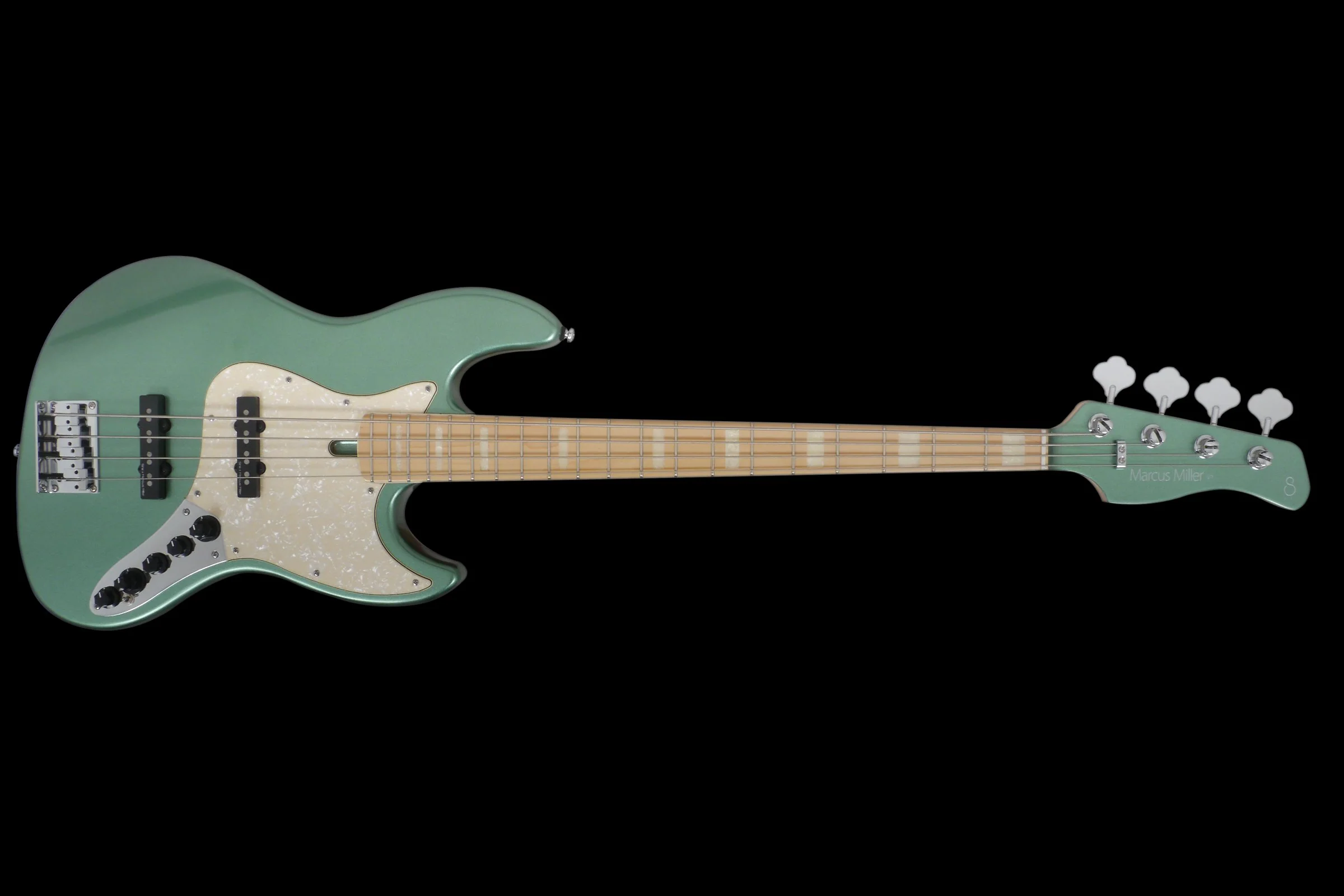 Sire V7 Swamp Ash 4-String (2nd Gen) JB Bass with Premium Gig Bag - Surf Green - Image 3