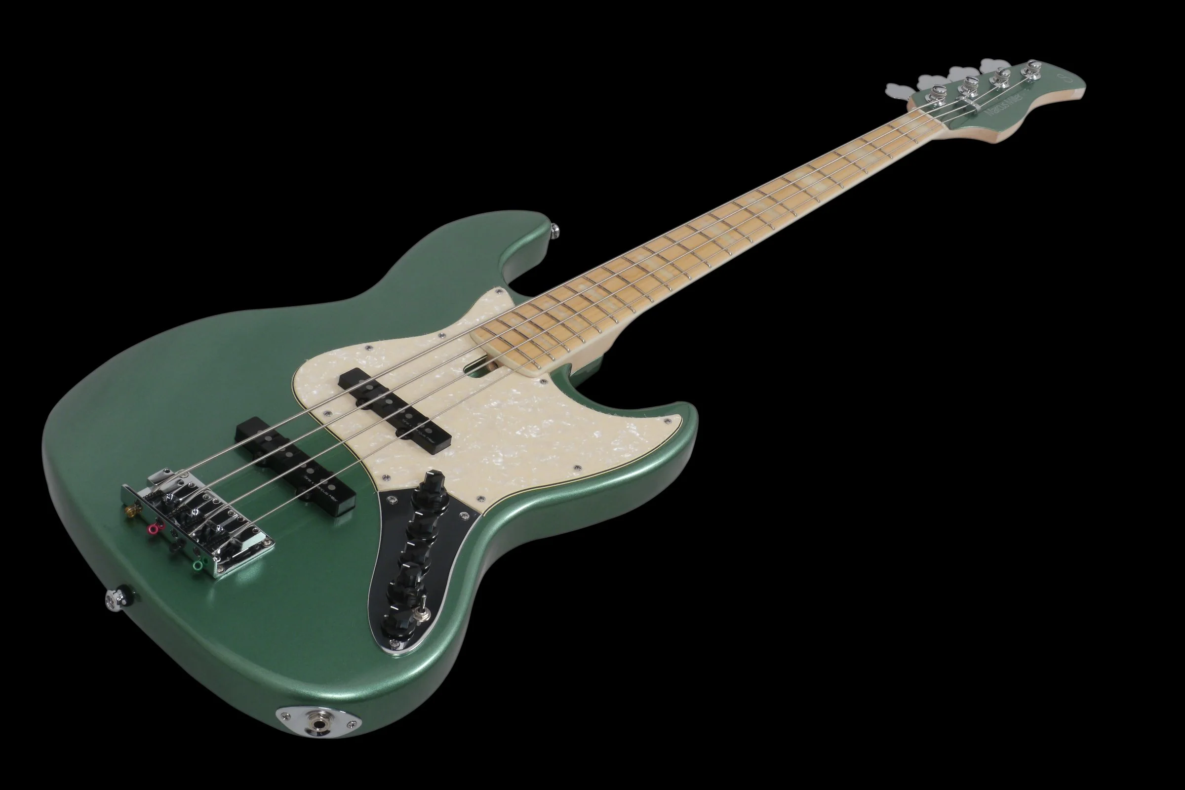 Sire V7 Swamp Ash 4-String (2nd Gen) JB Bass with Premium Gig Bag - Surf Green - Image 4