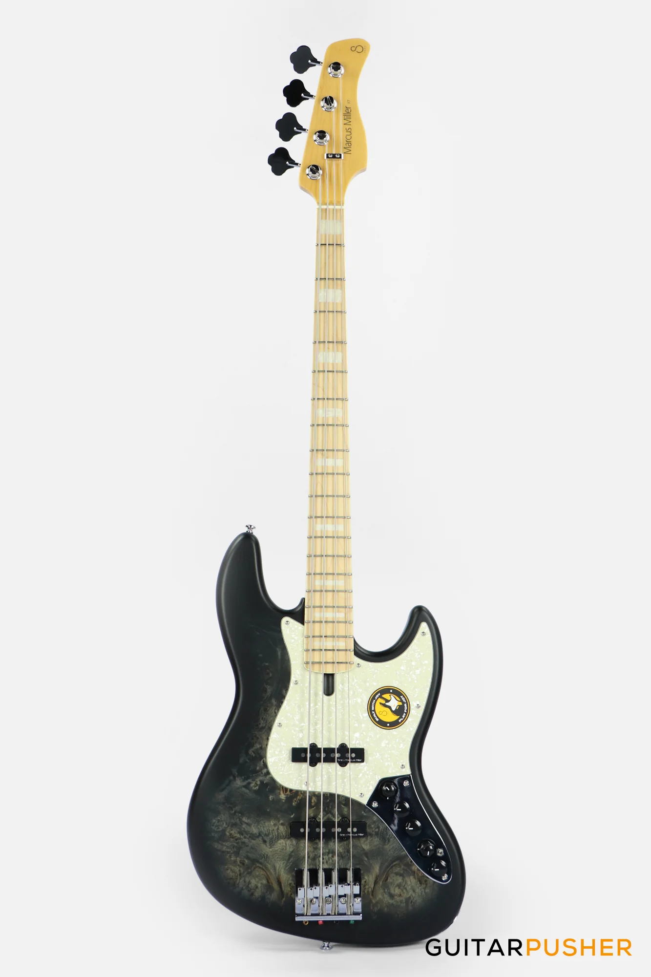 Sire V7 Swamp Ash Reissue 4-String Bass - Transparent Black Satin (2024) - Image 2