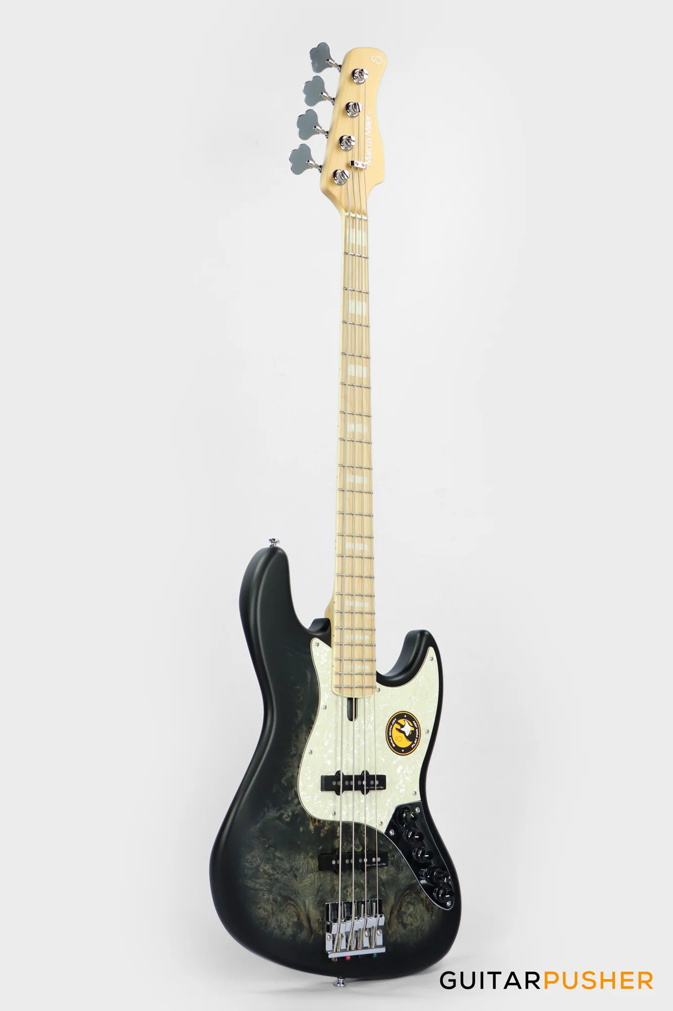 Sire V7 Swamp Ash Reissue 4-String Bass - Transparent Black Satin (2024) - Image 3