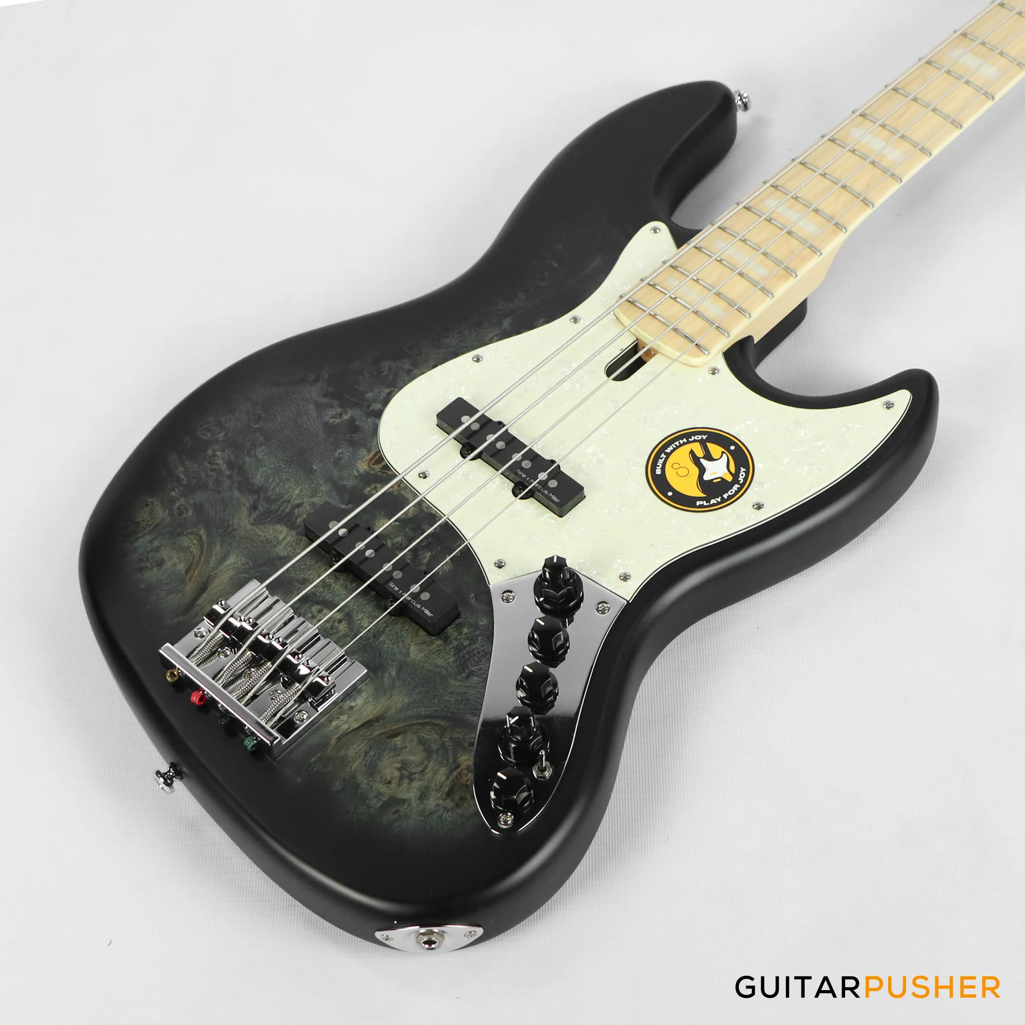 Sire V7 Swamp Ash Reissue 4-String Bass - Transparent Black Satin (2024) - Image 8