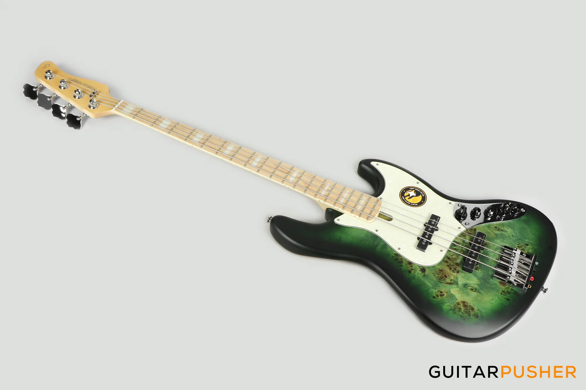 Sire V7 Swamp Ash Reissue 4-String Bass - Transparent Green Satin (2024) - Image 10
