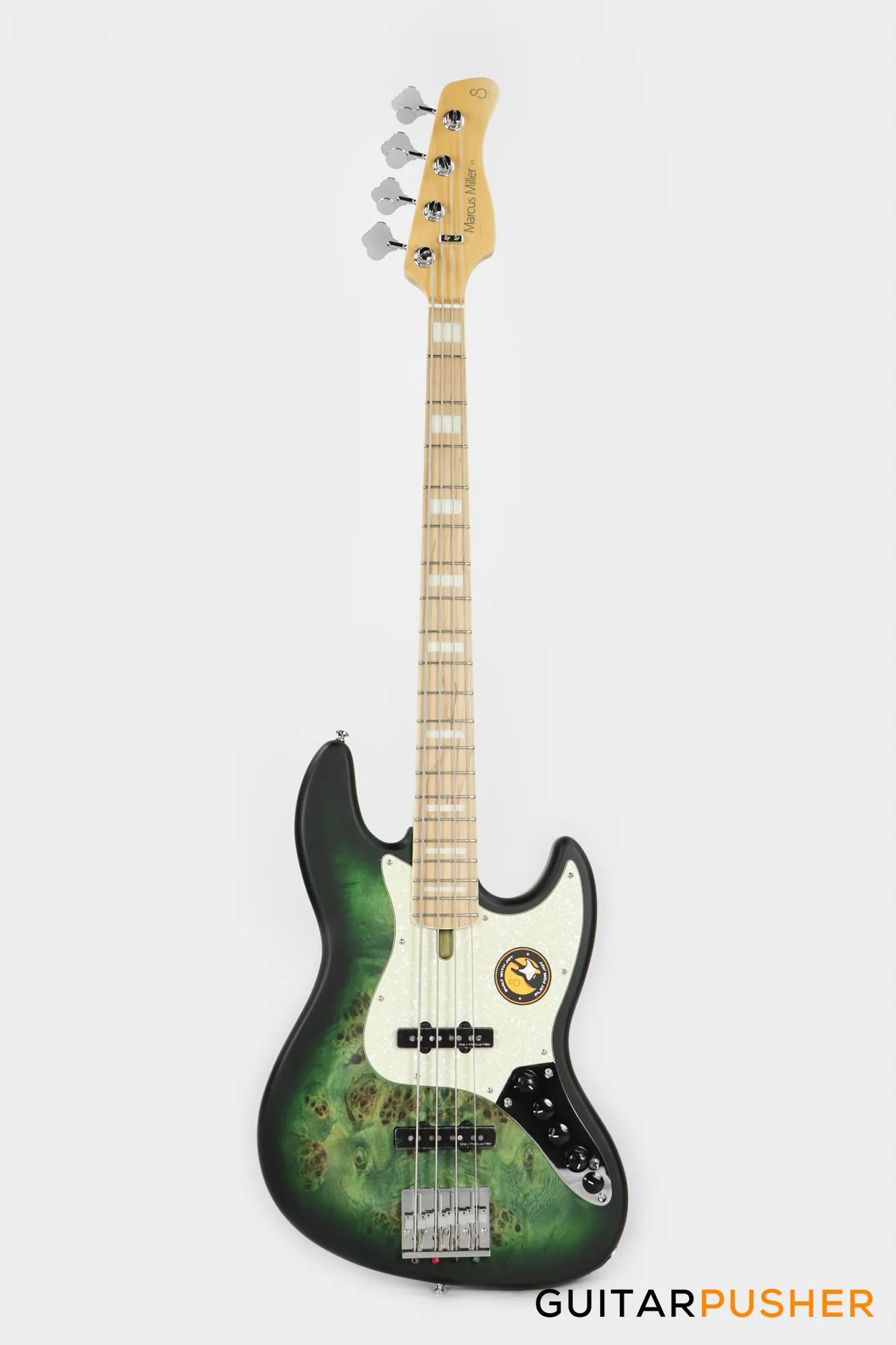 Sire V7 Swamp Ash Reissue 4-String Bass - Transparent Green Satin (2024) - Image 2