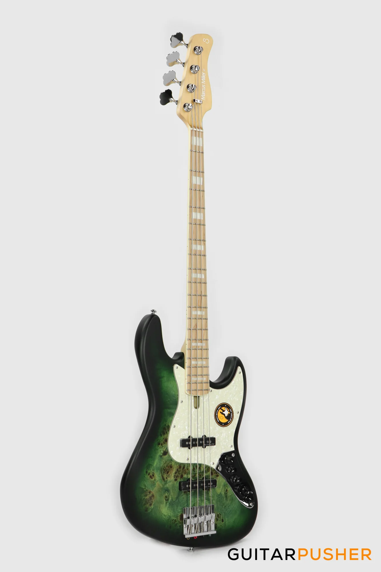 Sire V7 Swamp Ash Reissue 4-String Bass - Transparent Green Satin (2024) - Image 3