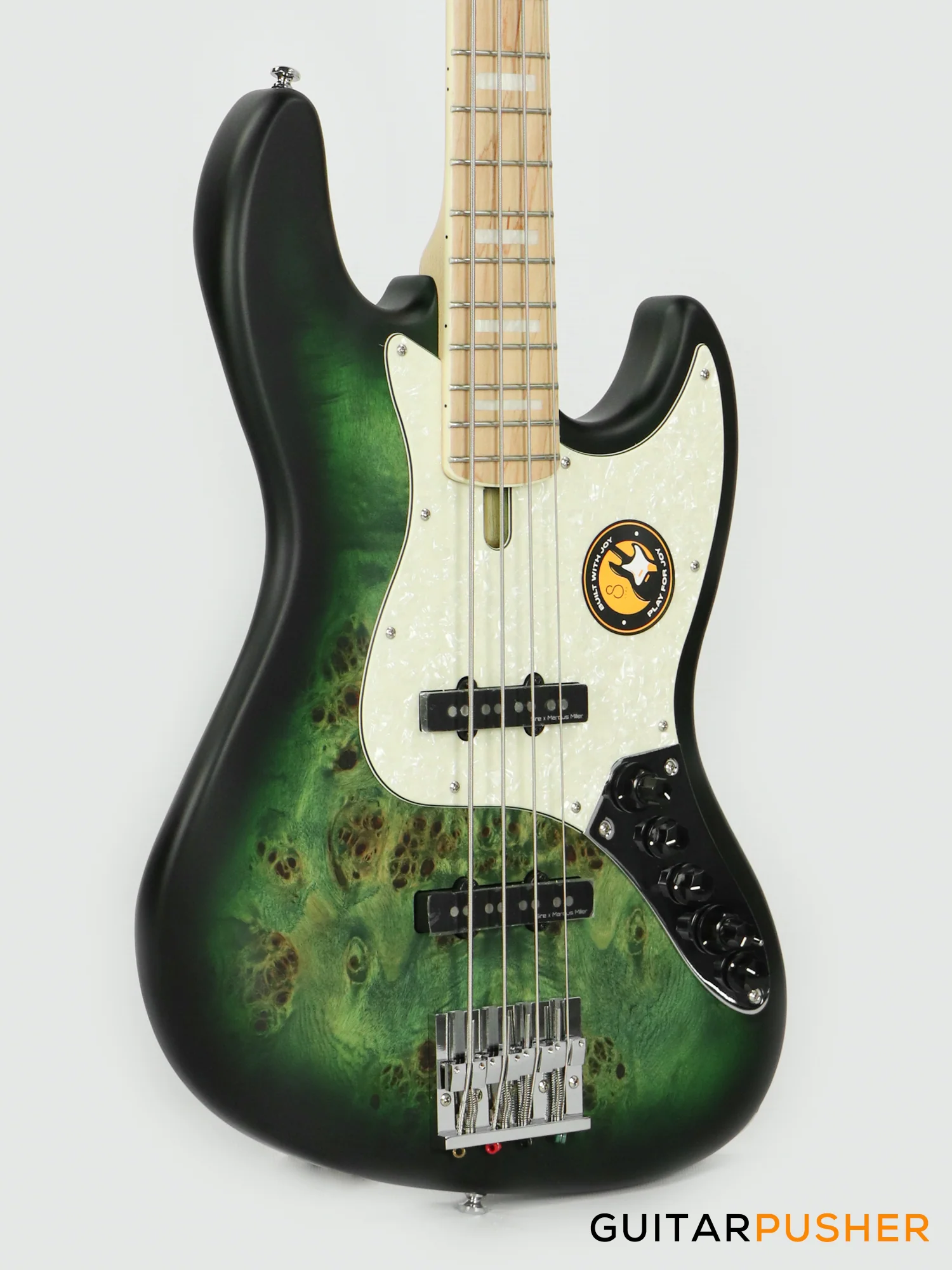 Sire V7 Swamp Ash Reissue 4-String Bass - Transparent Green Satin (2024) - Image 4