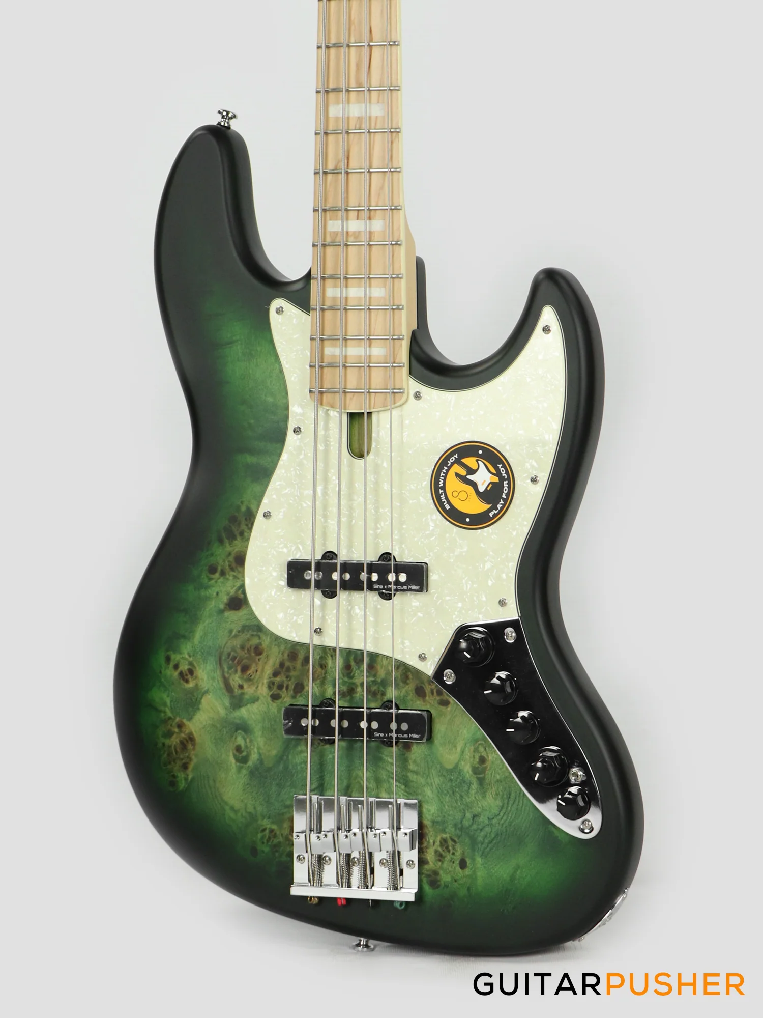 Sire V7 Swamp Ash Reissue 4-String Bass - Transparent Green Satin (2024) - Image 8