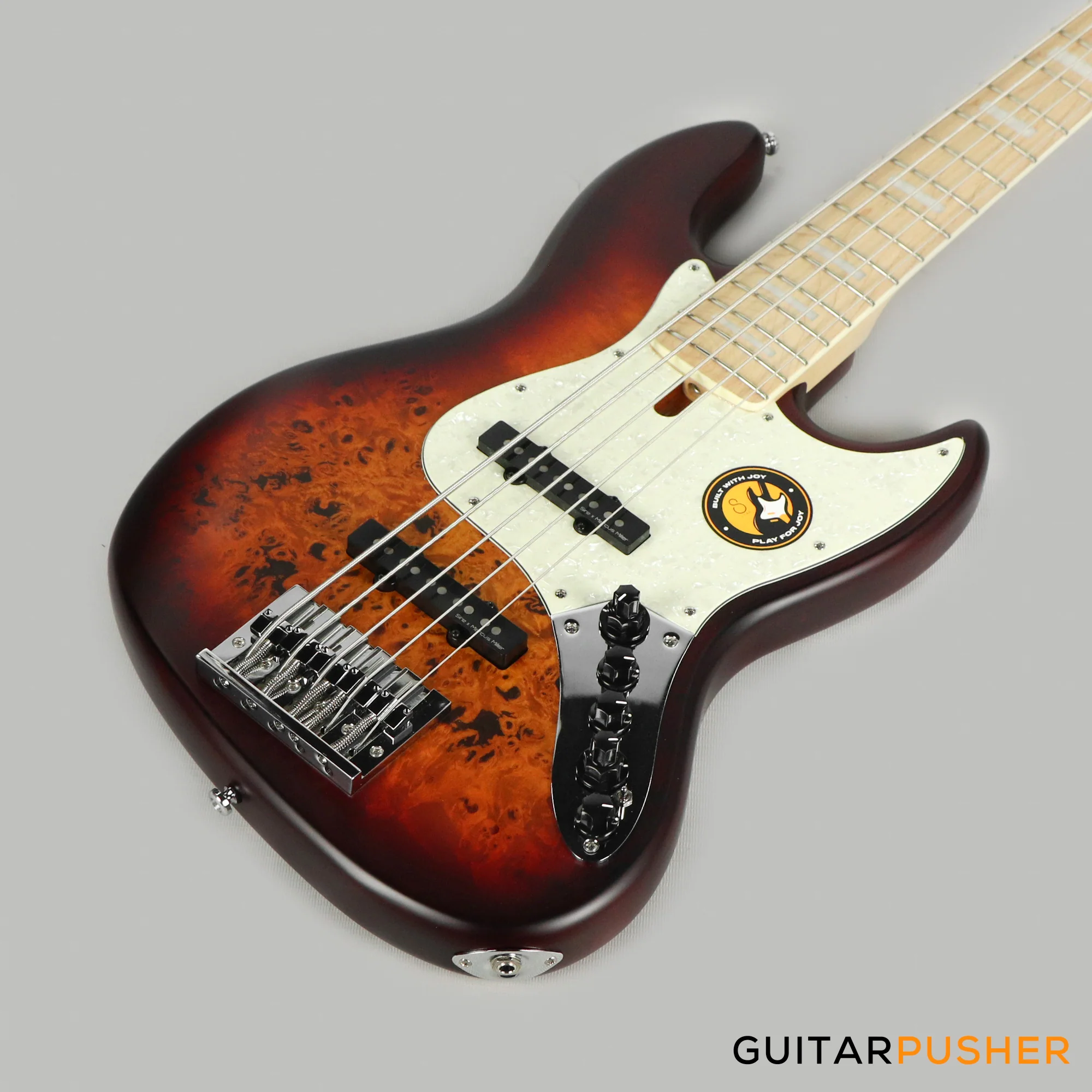 Sire V7 Swamp Ash Reissue 5-String Bass - Tobacco Sunburst Satin (2024) - Image 11