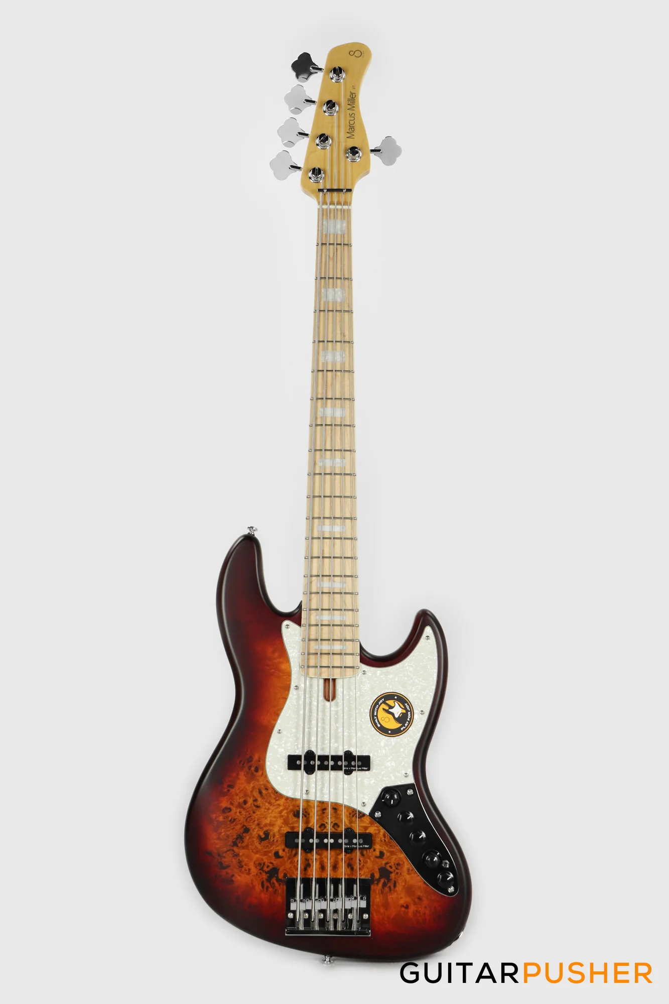 Sire V7 Swamp Ash Reissue 5-String Bass - Tobacco Sunburst Satin (2024) - Image 2