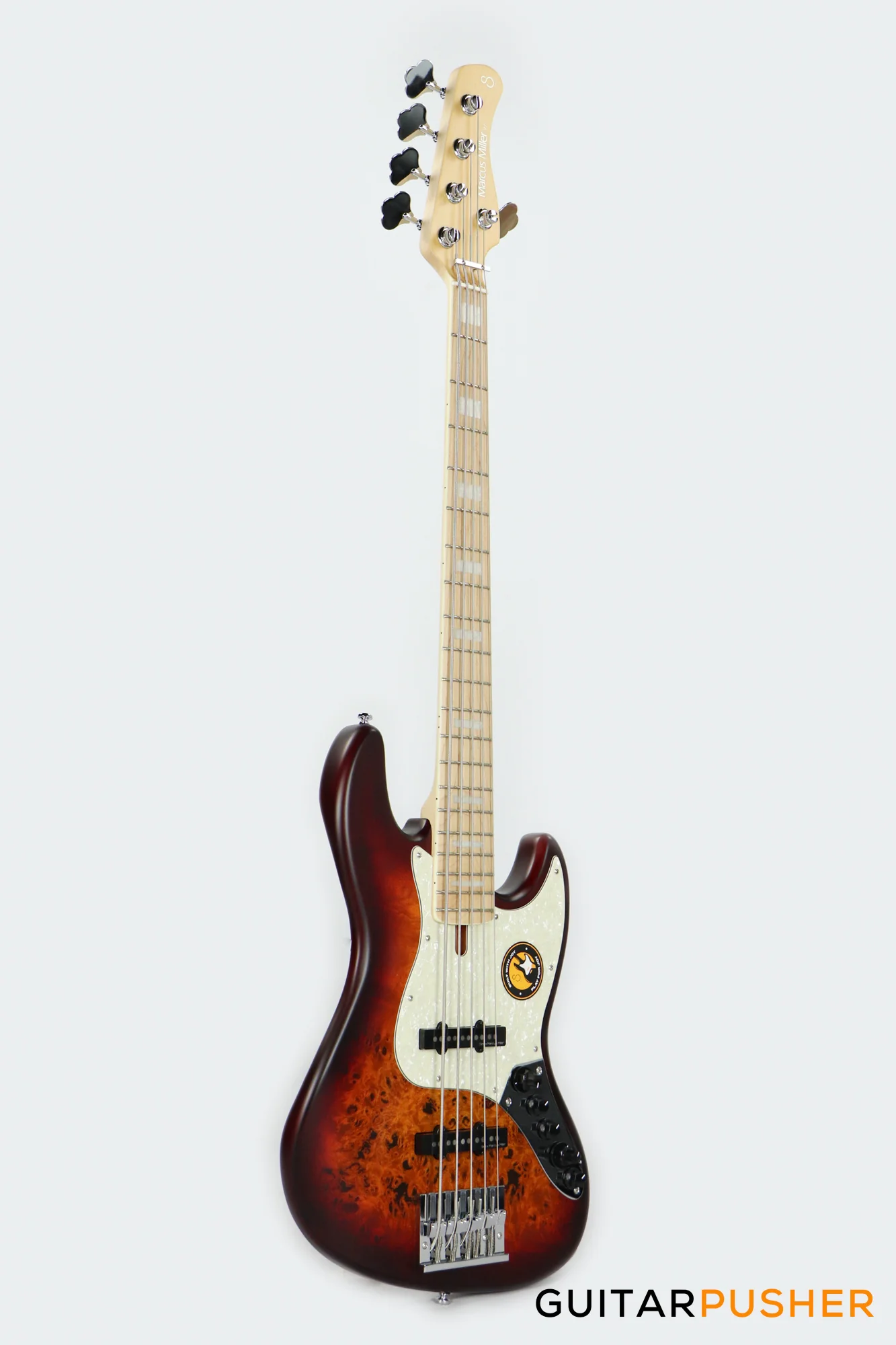 Sire V7 Swamp Ash Reissue 5-String Bass - Tobacco Sunburst Satin (2024) - Image 3