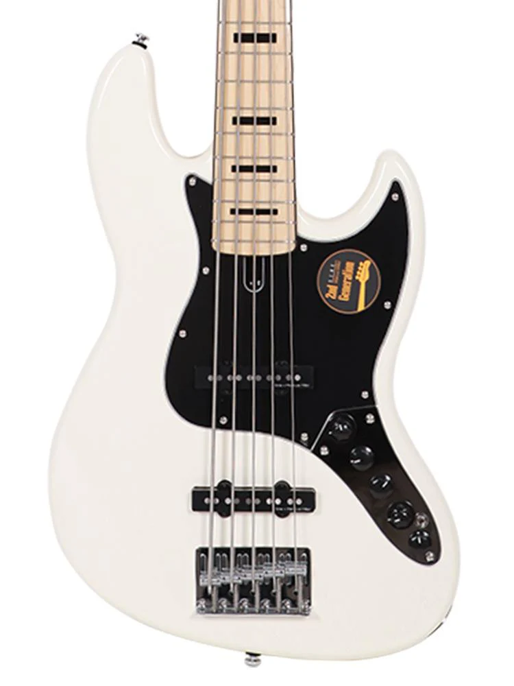 Sire V7 Vintage Alder 5-String (2nd Gen) JB Bass with Premium Gig Bag - Antique White