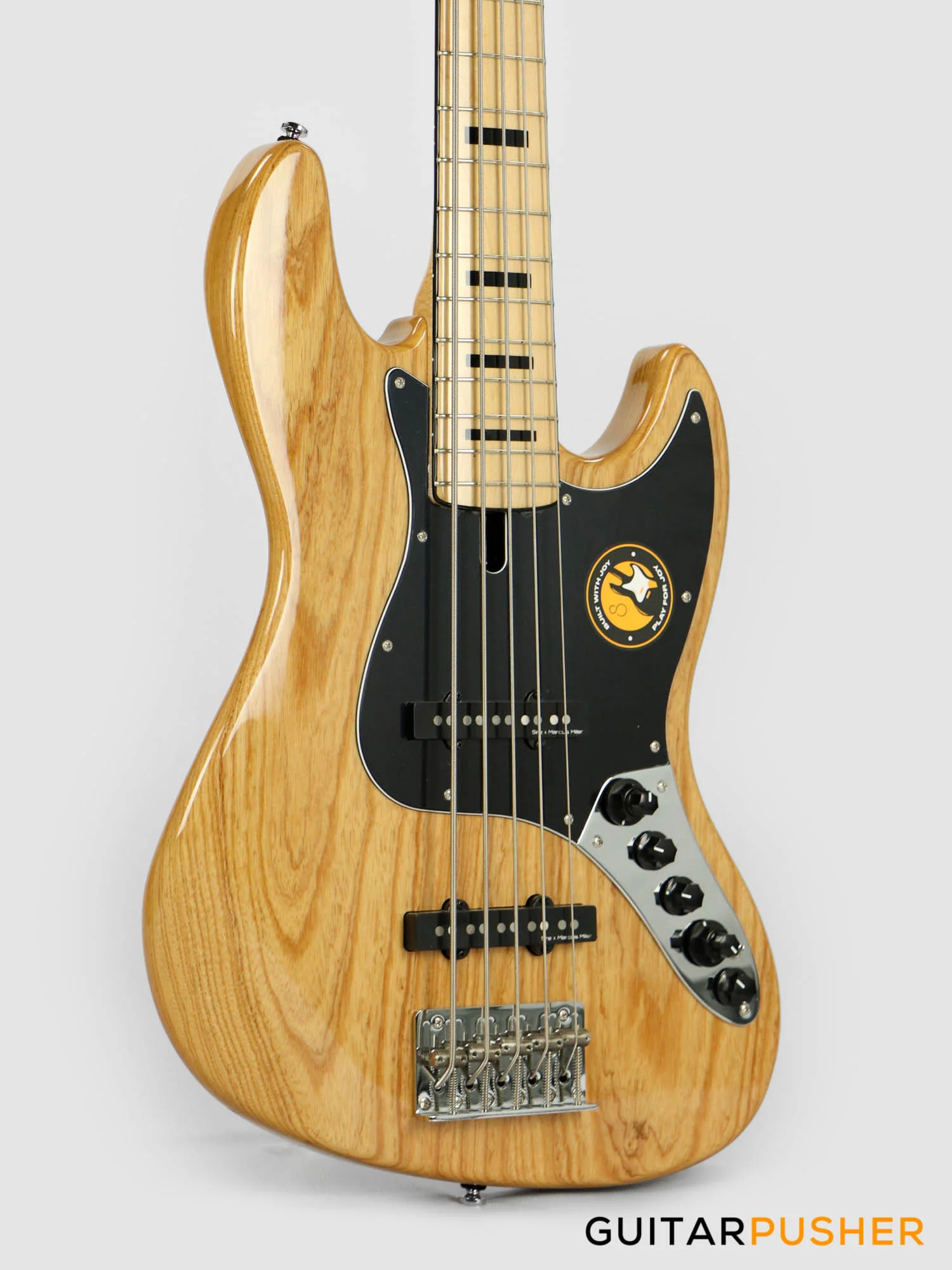 Sire V7 Vintage Swamp Ash 5-String JB Bass Natural (2023) - Image 3