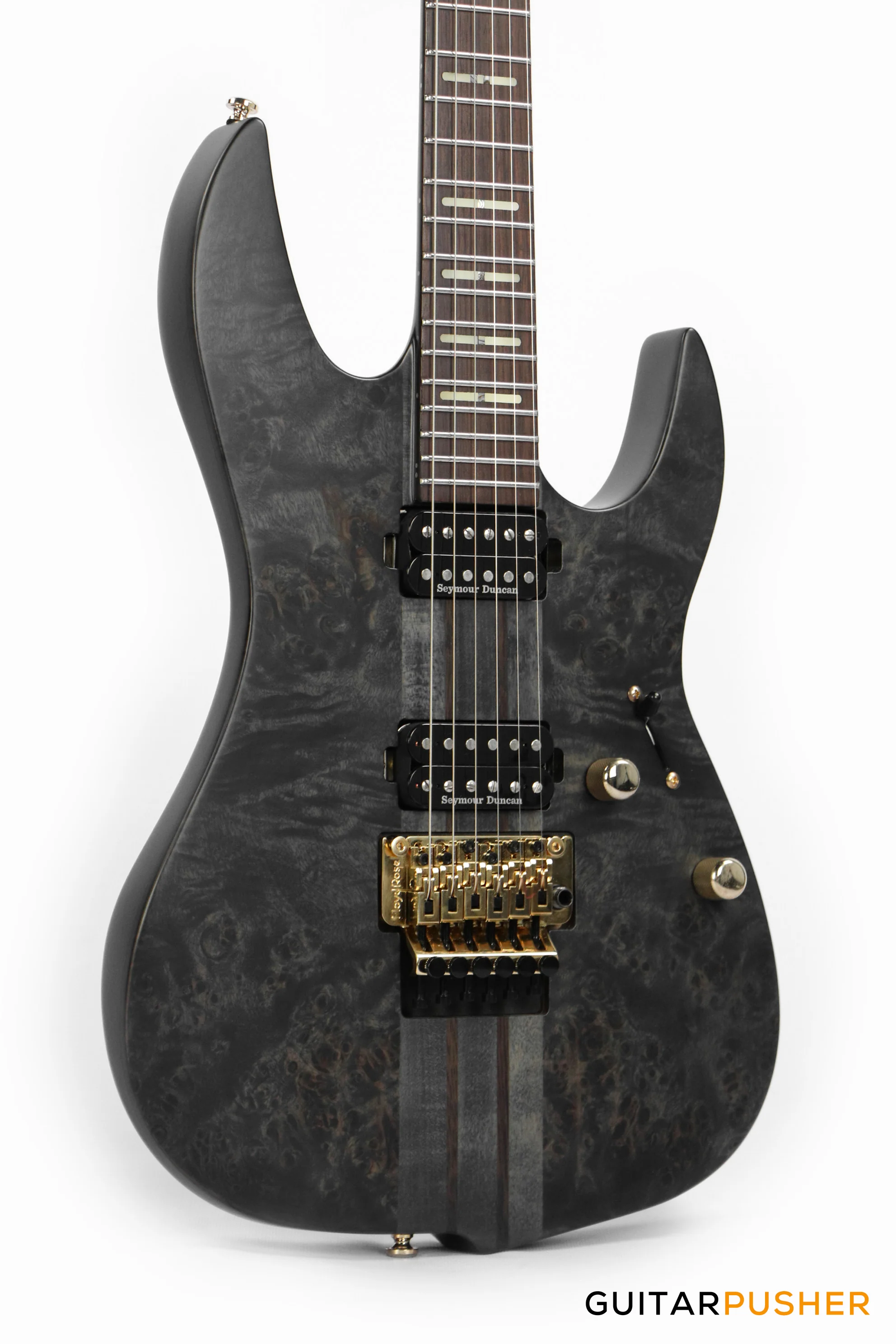Sire X10 Alder Modern Electric Guitar w/ Floydrose 1000 Series - Transparent Black Satin (2024) - Image 11
