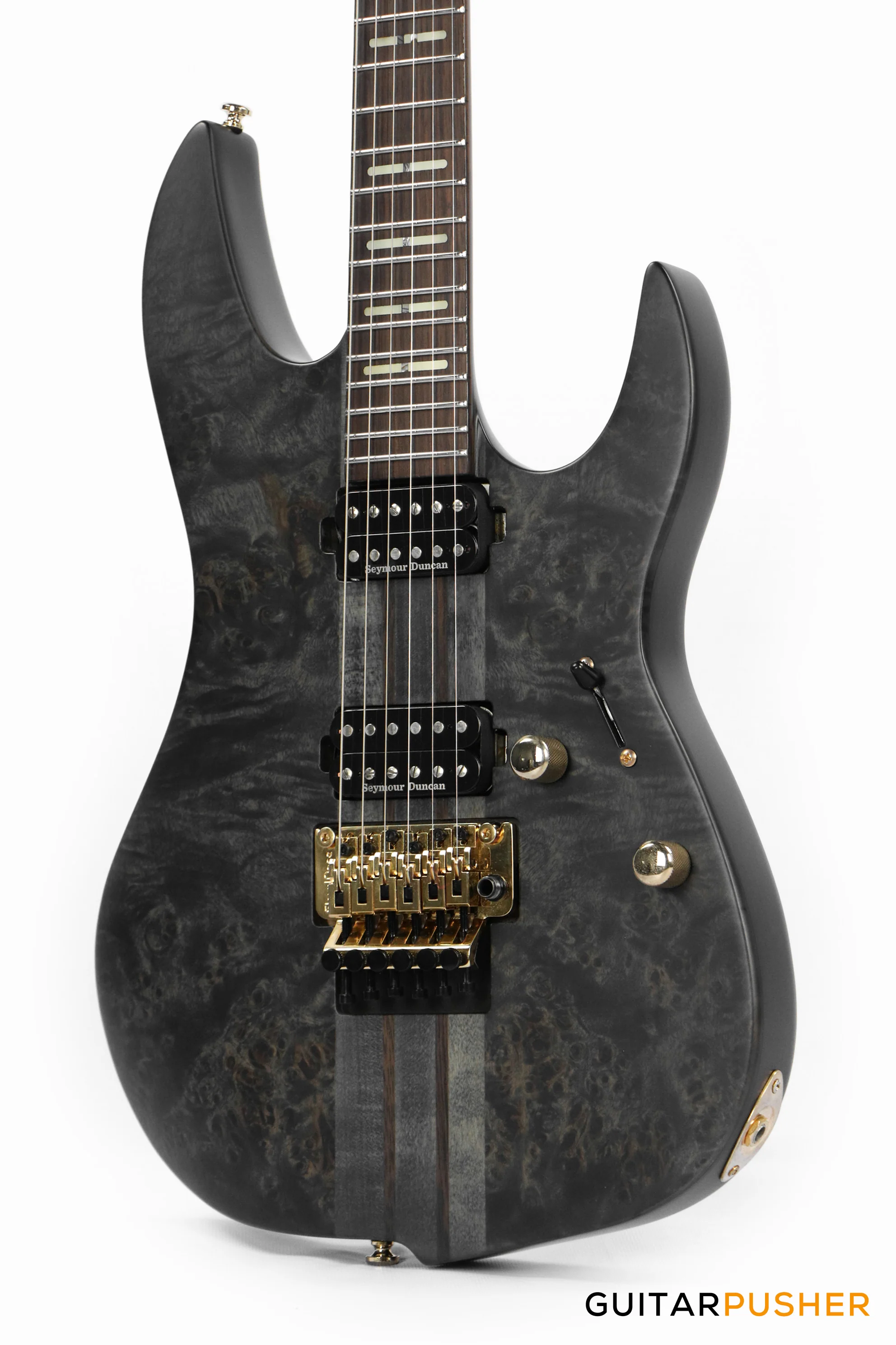 Sire X10 Alder Modern Electric Guitar w/ Floydrose 1000 Series - Transparent Black Satin (2024) - Image 5