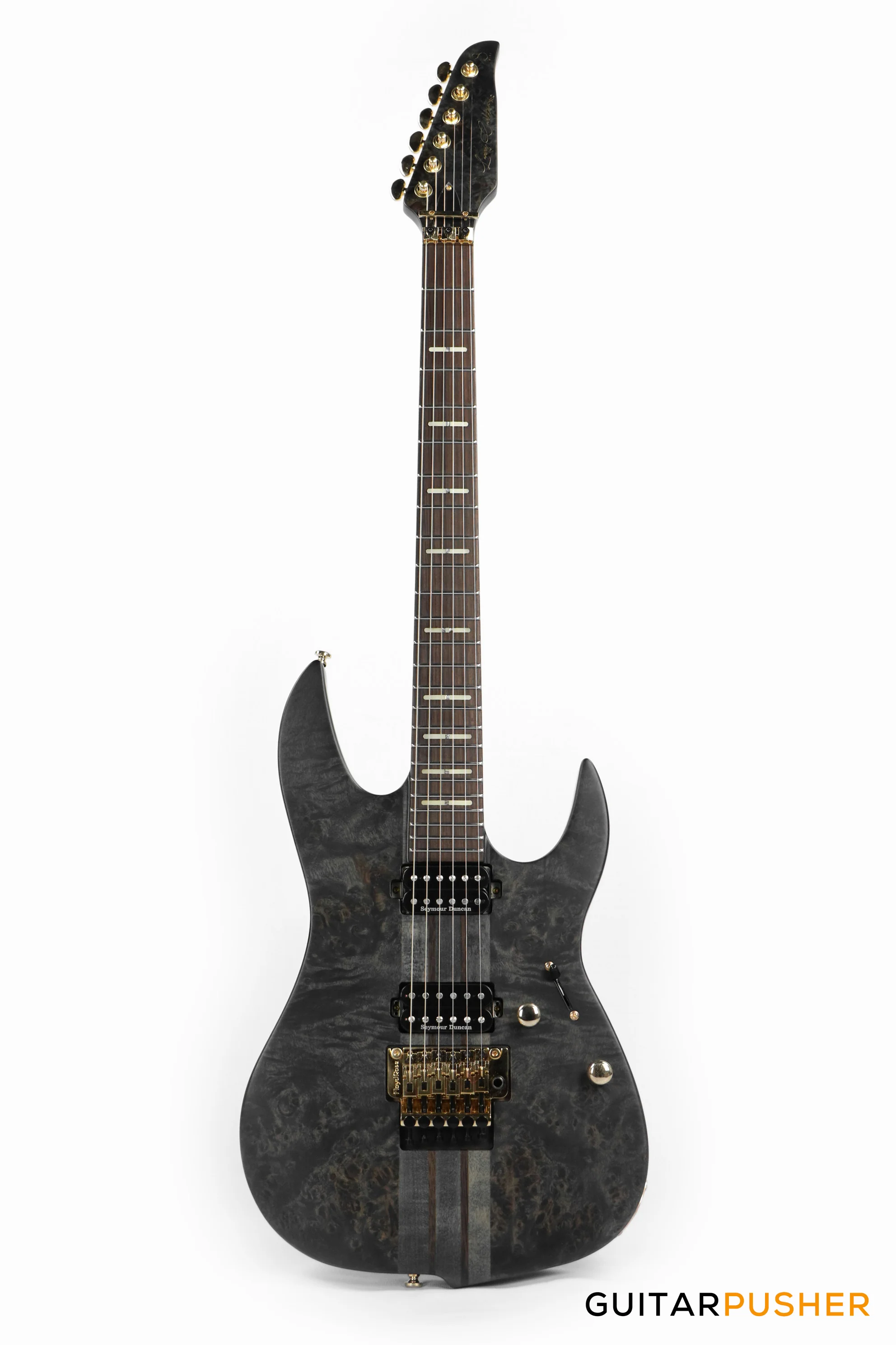 Sire X10 Alder Modern Electric Guitar w/ Floydrose 1000 Series - Transparent Black Satin (2024) - Image 9
