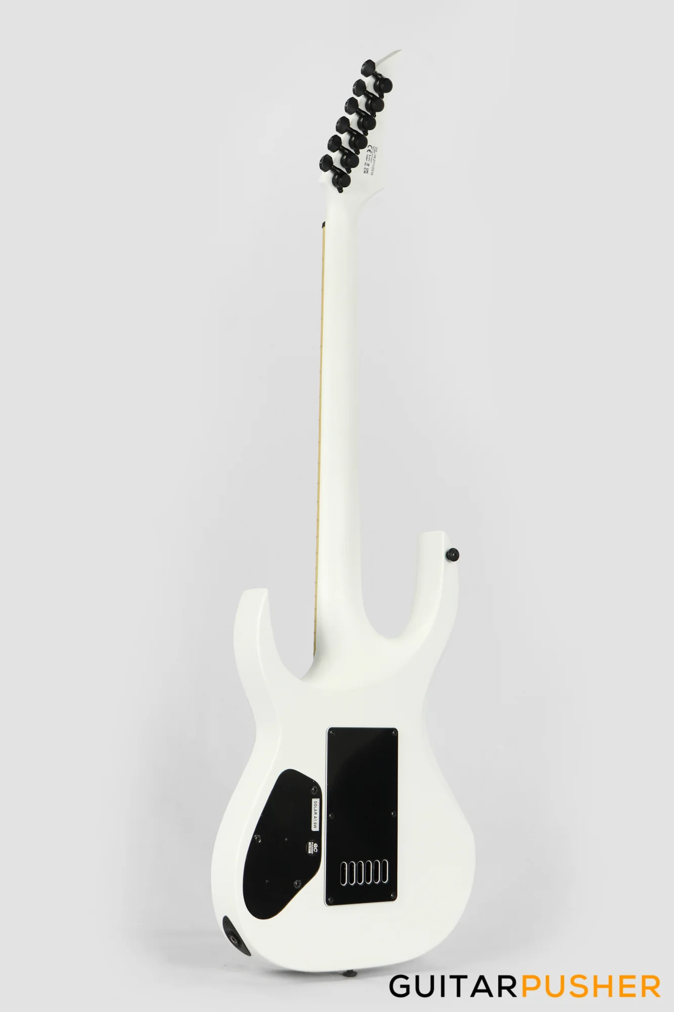 Solar Guitars A1.6W White Matte Electric Guitar w/ Evertune Bridge - Image 5