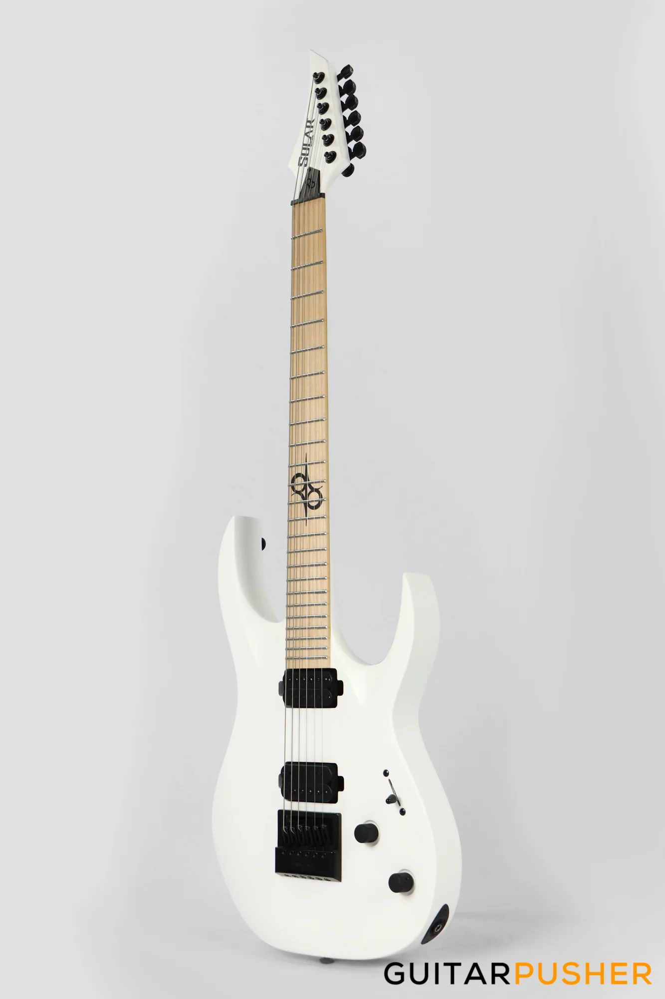 Solar Guitars A1.6W White Matte Electric Guitar w/ Evertune Bridge - Image 6