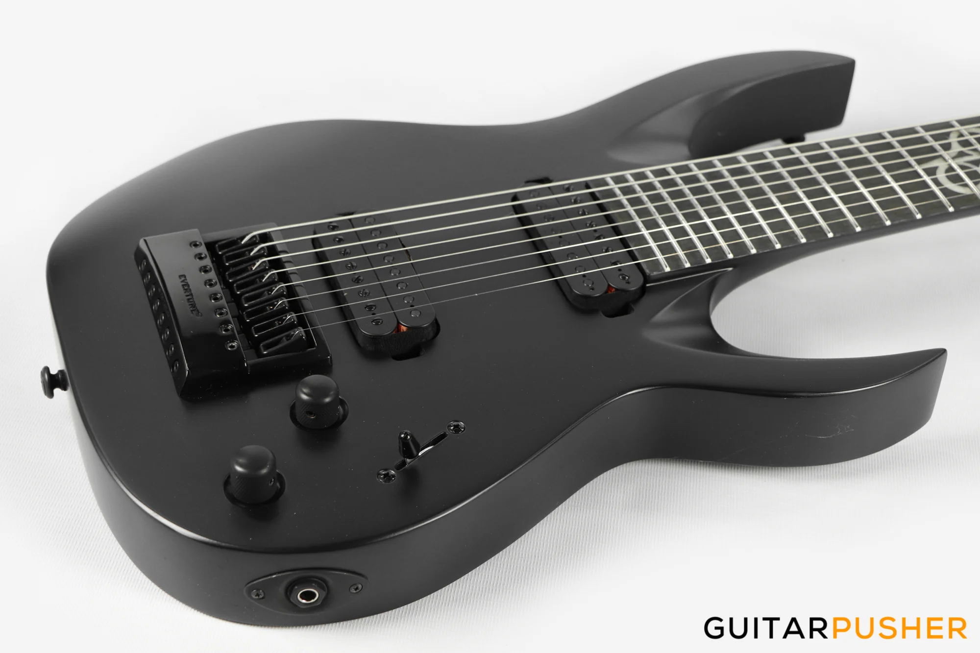 Solar Guitars A1.8C Carbon Black Matte 8-String Electric Guitar w/ Evertune Bridge - Image 10