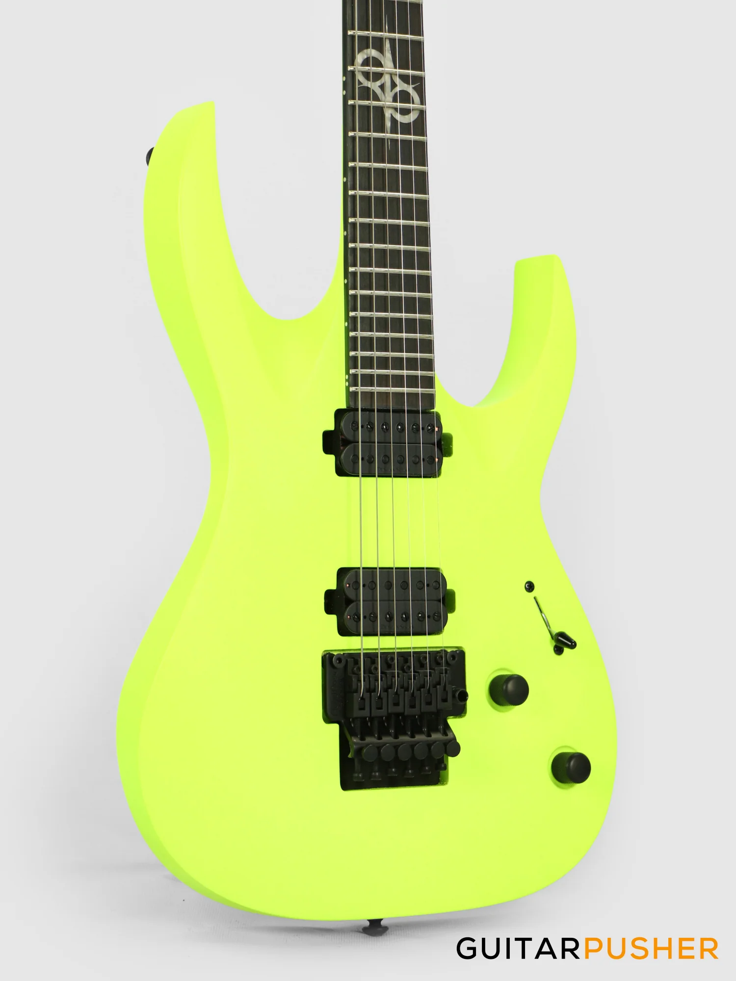 Solar Guitars A2.6FR LN Lemon Neon Matte Electric Guitar w/ Floyd Rose - Image 4