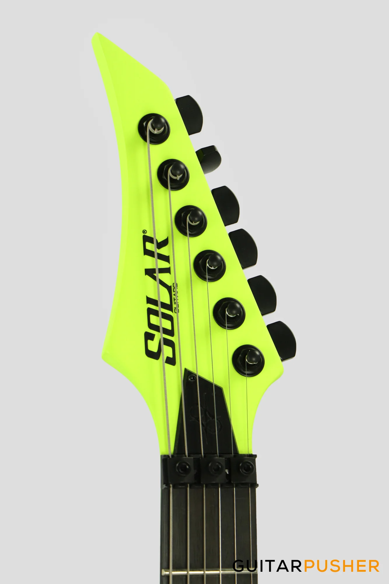 Solar Guitars A2.6FR LN Lemon Neon Matte Electric Guitar w/ Floyd Rose - Image 5