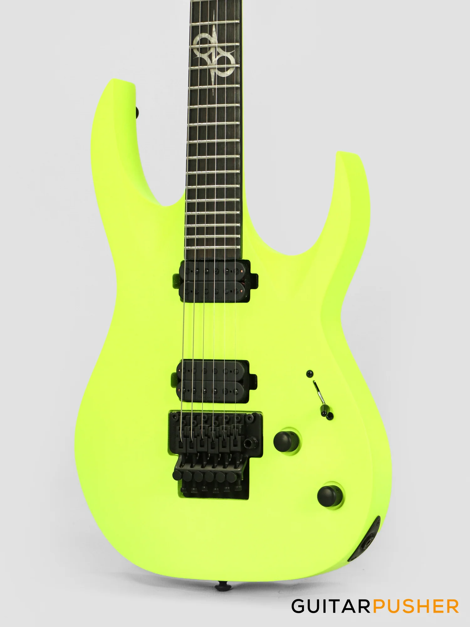 Solar Guitars A2.6FR LN Lemon Neon Matte Electric Guitar w/ Floyd Rose - Image 8