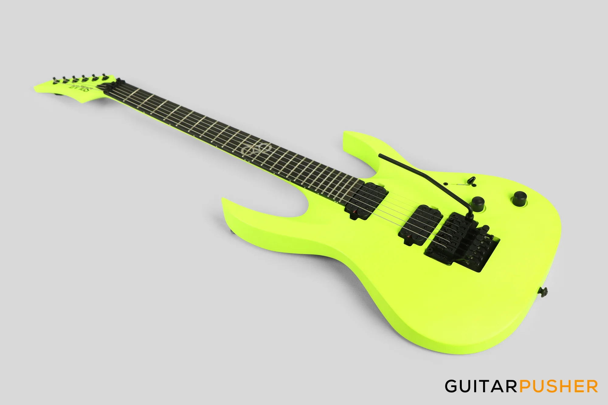 Solar Guitars A2.6FR LN Lemon Neon Matte Electric Guitar w/ Floyd Rose - Image 9