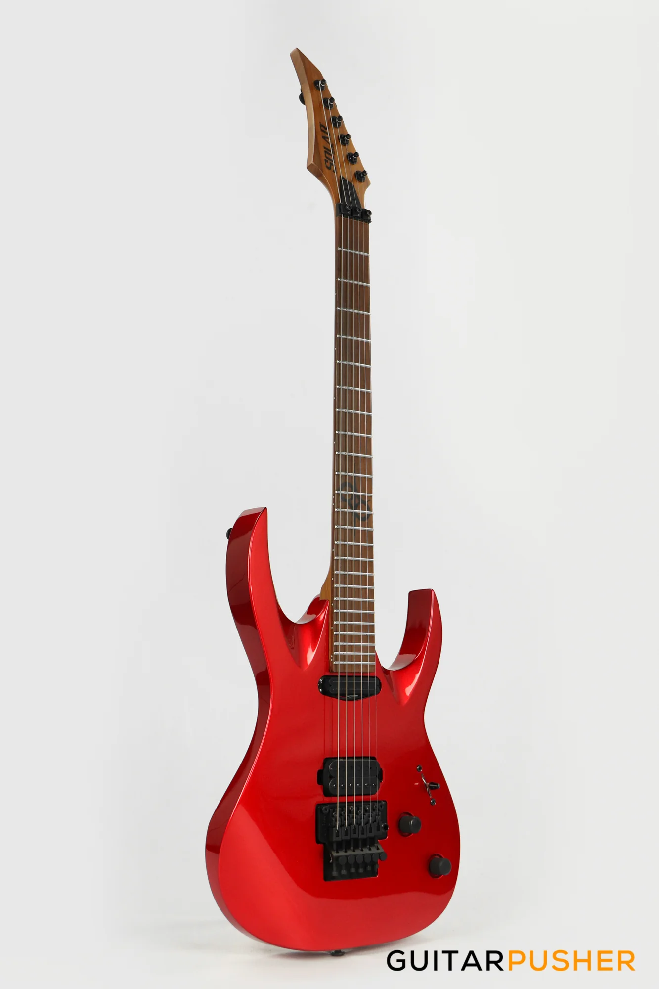 Solar Guitars AB1.6FRCAR Candy Apple Red Metallic Electric Guitar w/ Floyd Rose 1000 - Image 10