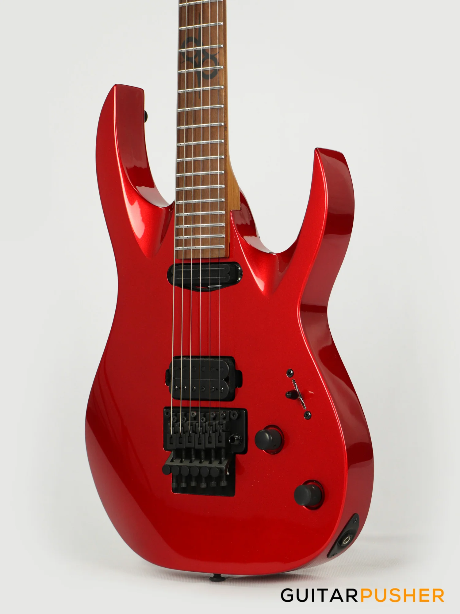 Solar Guitars AB1.6FRCAR Candy Apple Red Metallic Electric Guitar w/ Floyd Rose 1000 - Image 4