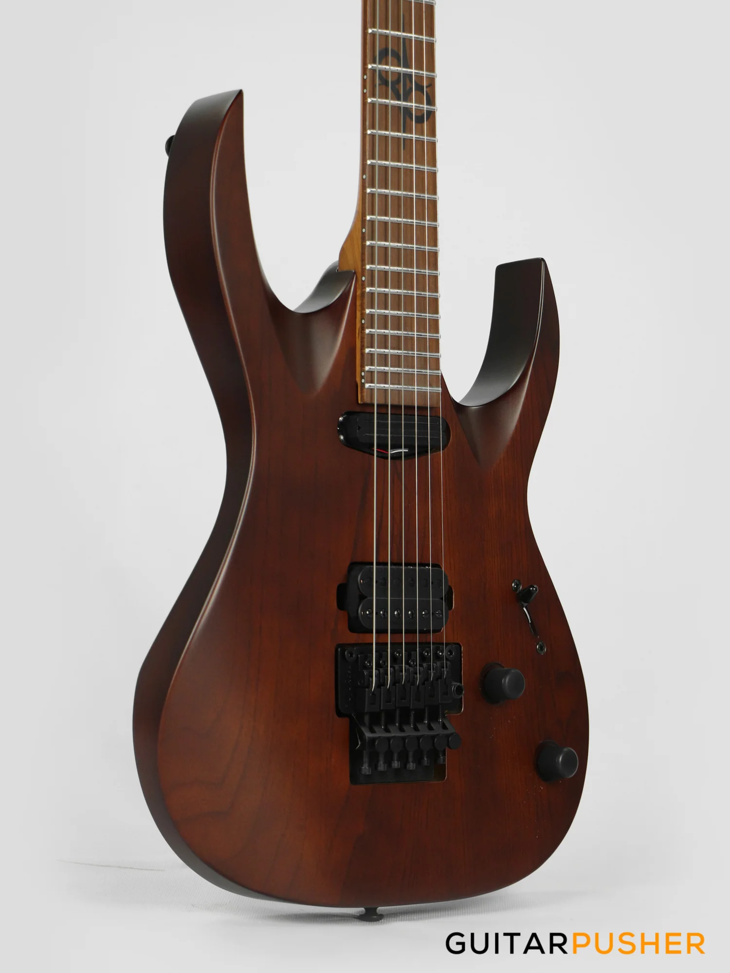 Solar Guitars AB1.6FRNB Natural Brown Matte Electric Guitar w/ Floyd Rose - Image 4