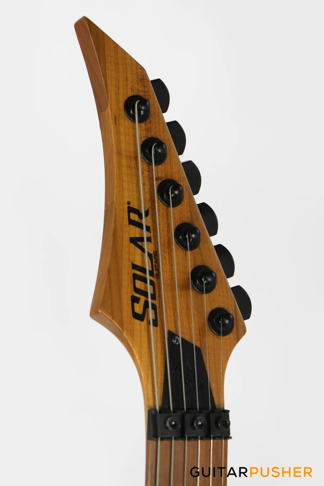 Solar Guitars AB1.6FRNB Natural Brown Matte Electric Guitar w/ Floyd Rose - Image 5