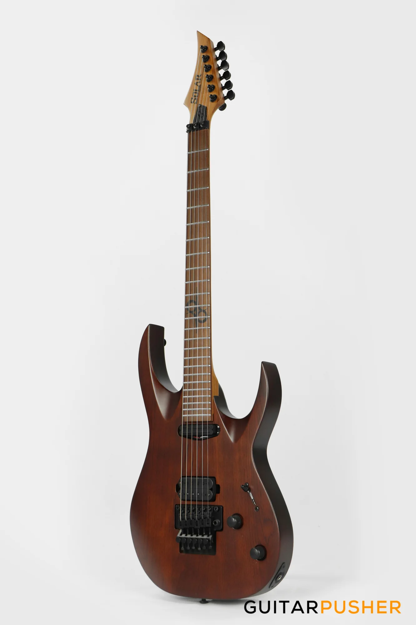 Solar Guitars AB1.6FRNB Natural Brown Matte Electric Guitar w/ Floyd Rose - Image 7