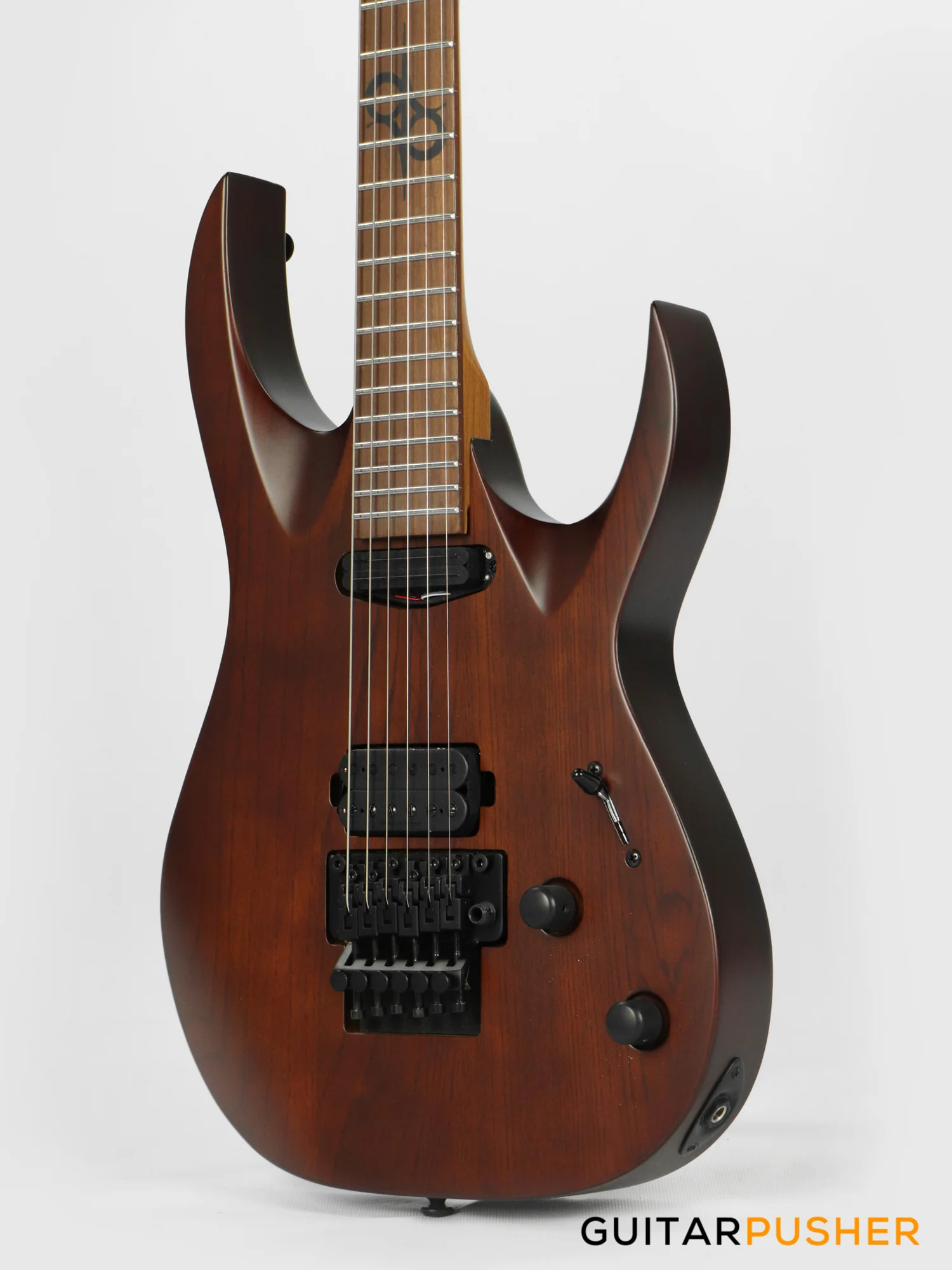 Solar Guitars AB1.6FRNB Natural Brown Matte Electric Guitar w/ Floyd Rose - Image 8