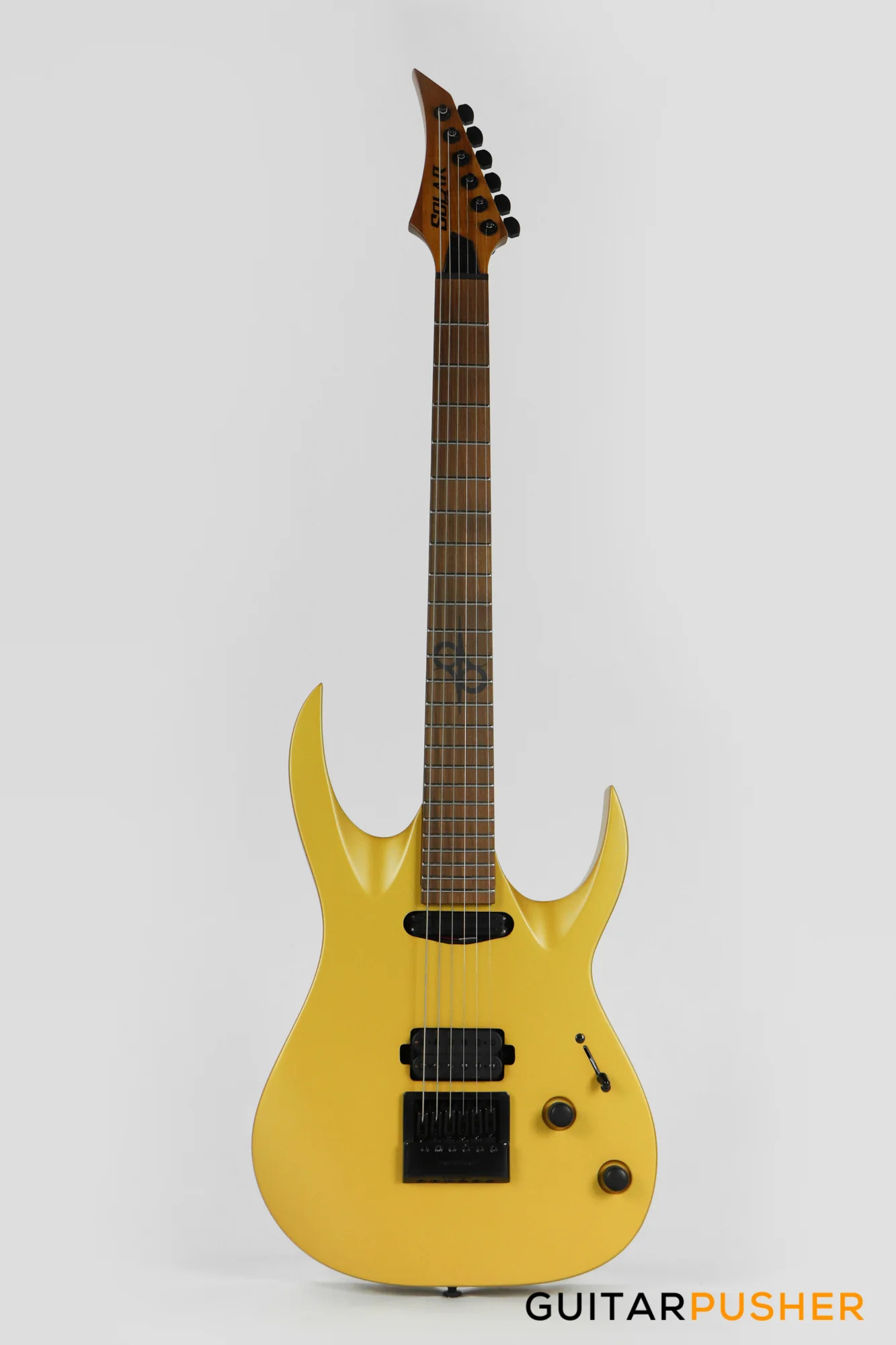 Solar Guitars AB1.6G Antique Gold Matte Electric Guitar w/ Evertune Bridge - Image 2