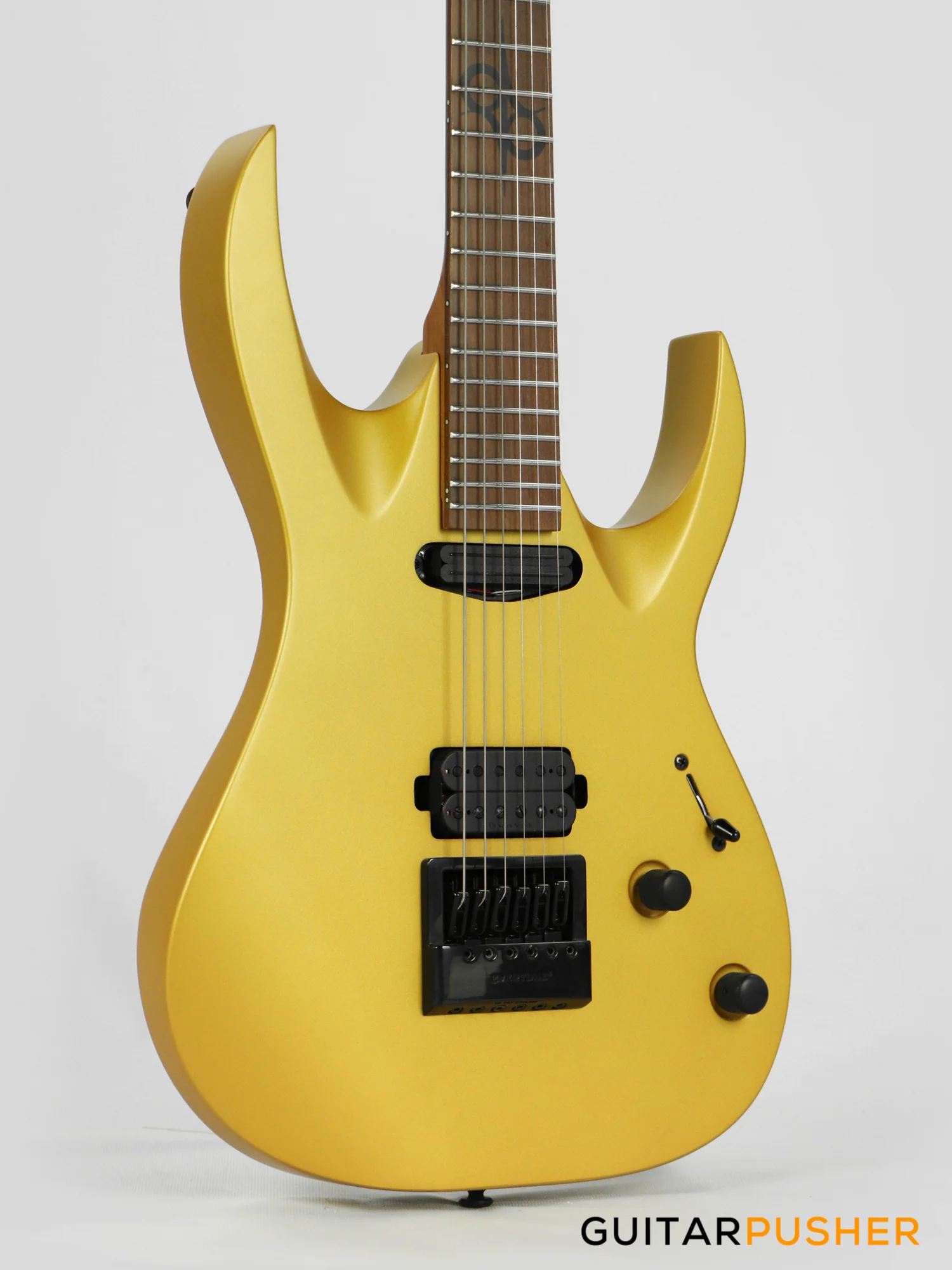 Solar Guitars AB1.6G Antique Gold Matte Electric Guitar w/ Evertune Bridge - Image 4