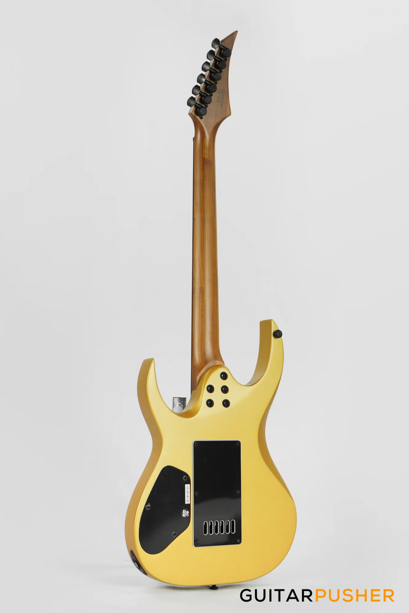 Solar Guitars AB1.6G Antique Gold Matte Electric Guitar w/ Evertune Bridge - Image 5