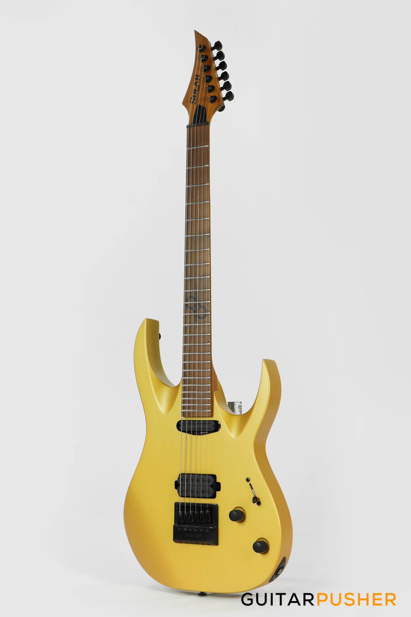 Solar Guitars AB1.6G Antique Gold Matte Electric Guitar w/ Evertune Bridge - Image 6