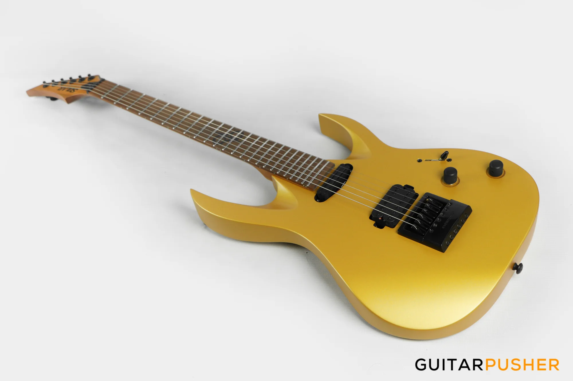 Solar Guitars AB1.6G Antique Gold Matte Electric Guitar w/ Evertune Bridge - Image 9
