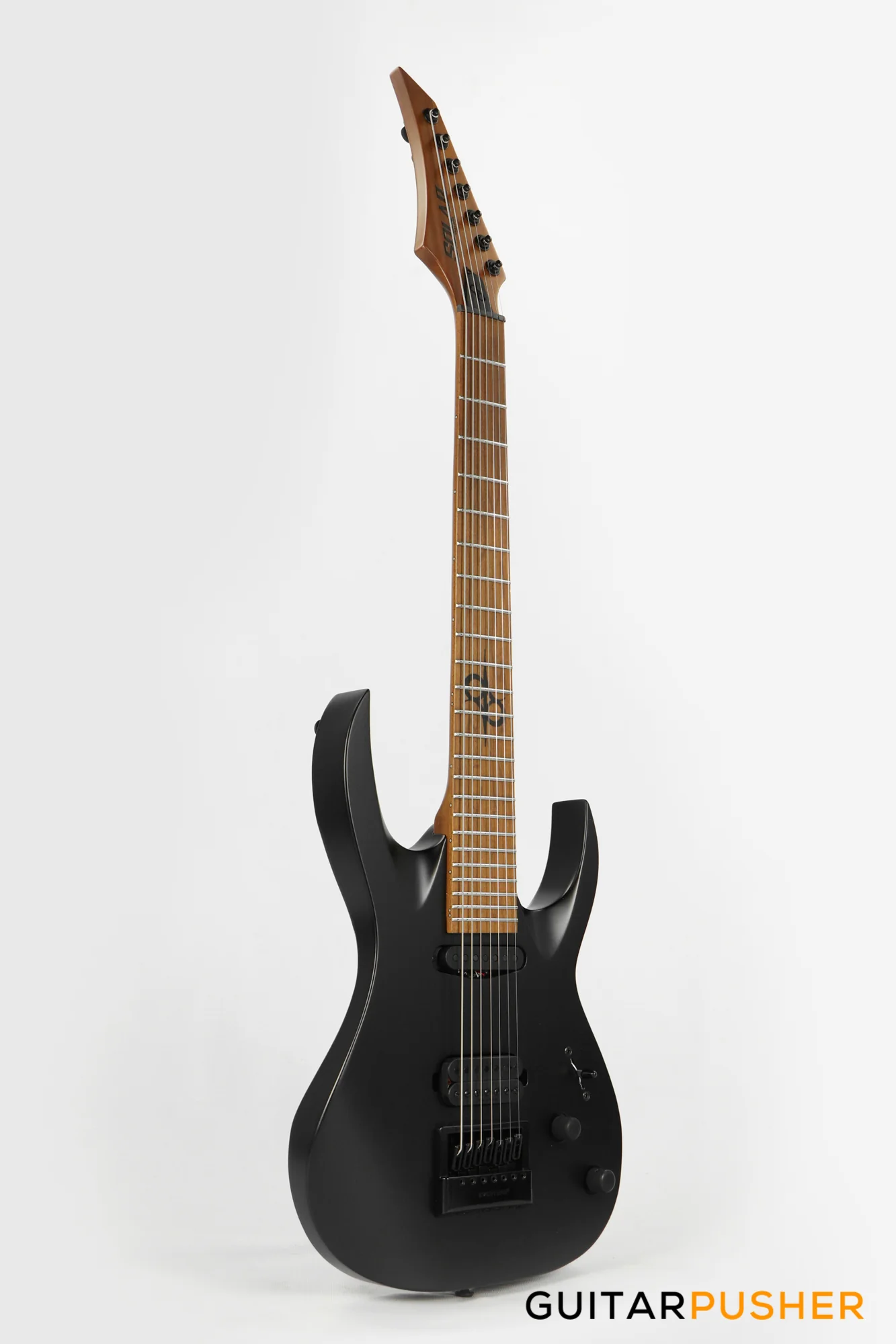 Solar Guitars AB1.7C Carbon Black Matte 7-String Electric Guitar with Evertune Bridge - Image 3