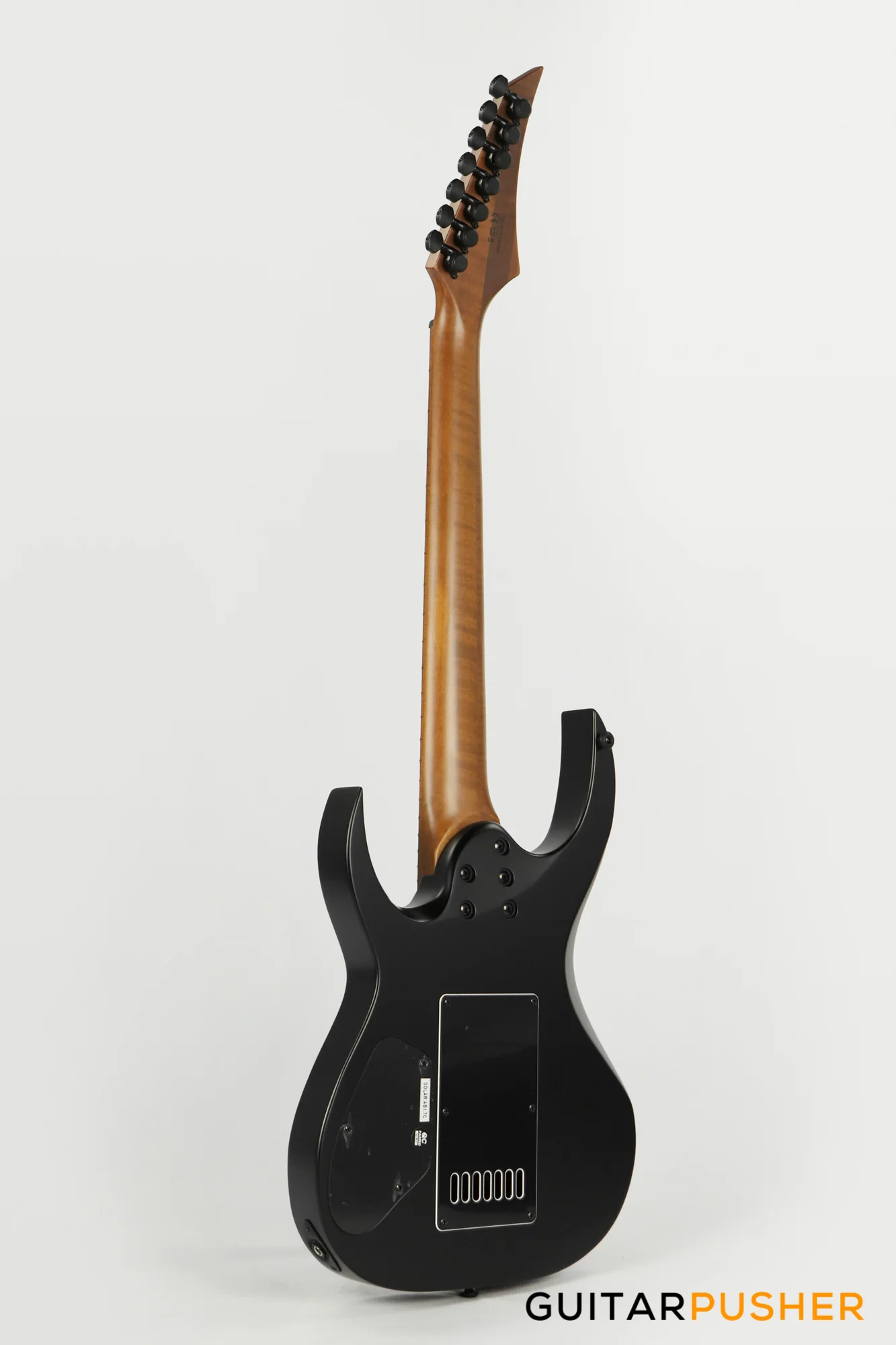 Solar Guitars AB1.7C Carbon Black Matte 7-String Electric Guitar with Evertune Bridge - Image 5