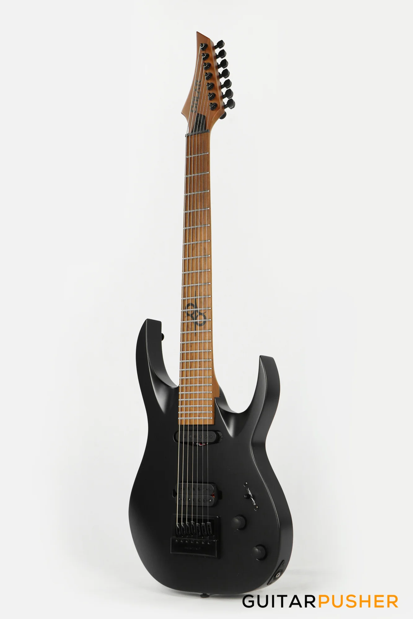 Solar Guitars AB1.7C Carbon Black Matte 7-String Electric Guitar with Evertune Bridge - Image 6