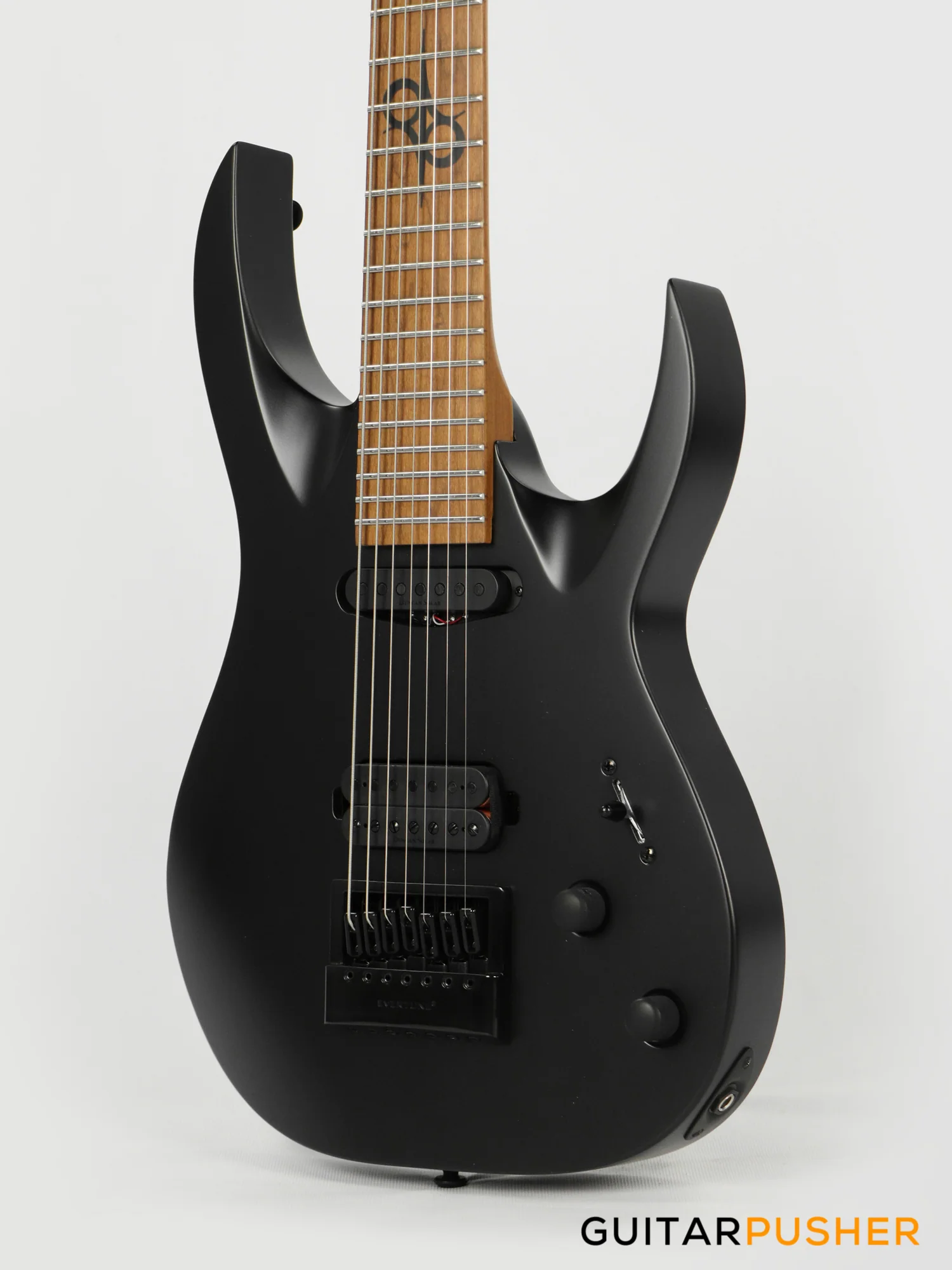 Solar Guitars AB1.7C Carbon Black Matte 7-String Electric Guitar with Evertune Bridge - Image 7