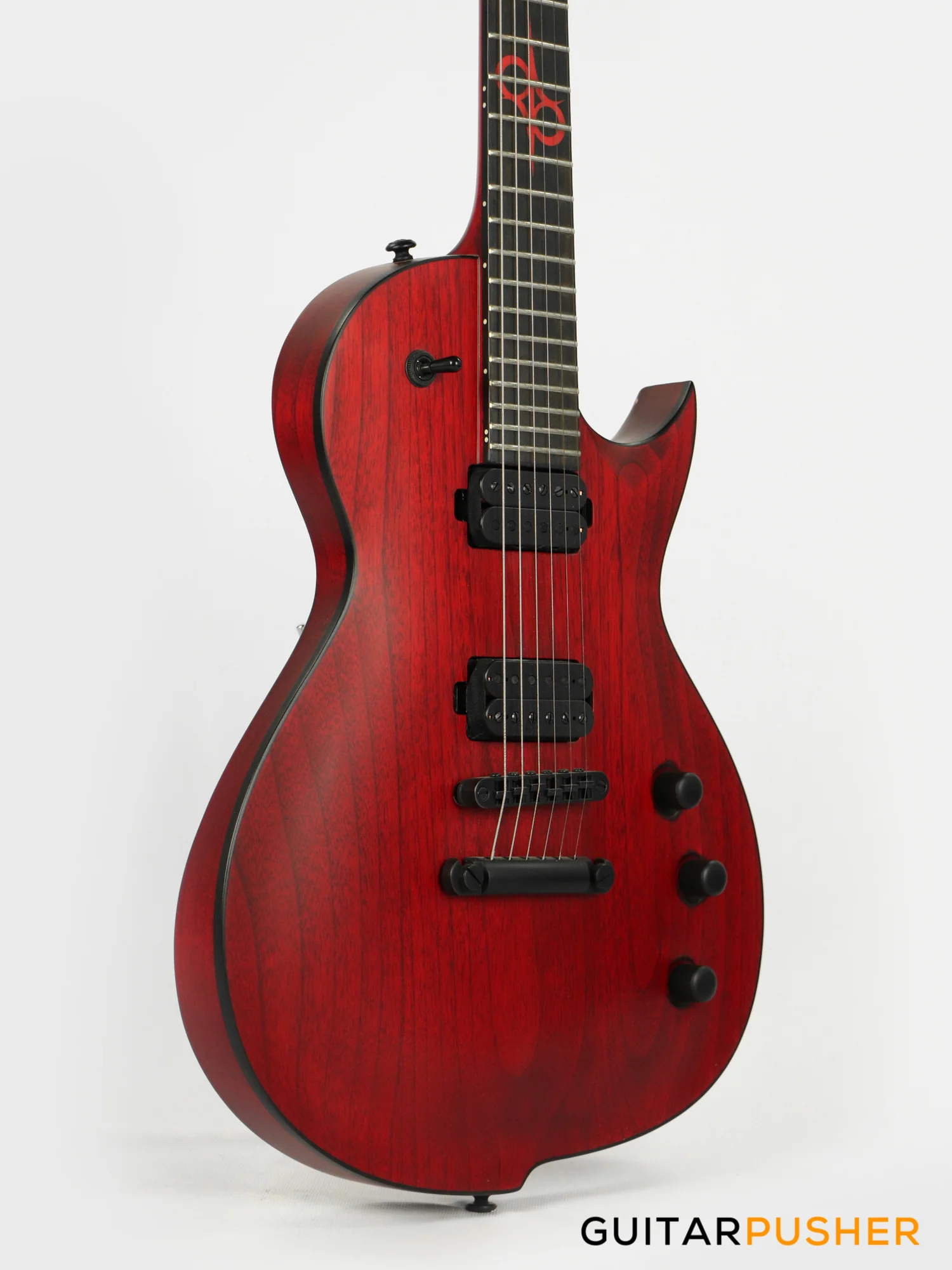 Solar Guitars GC 2.6 Singlecut Electric Guitar - Transblood Red Matte - Image 5