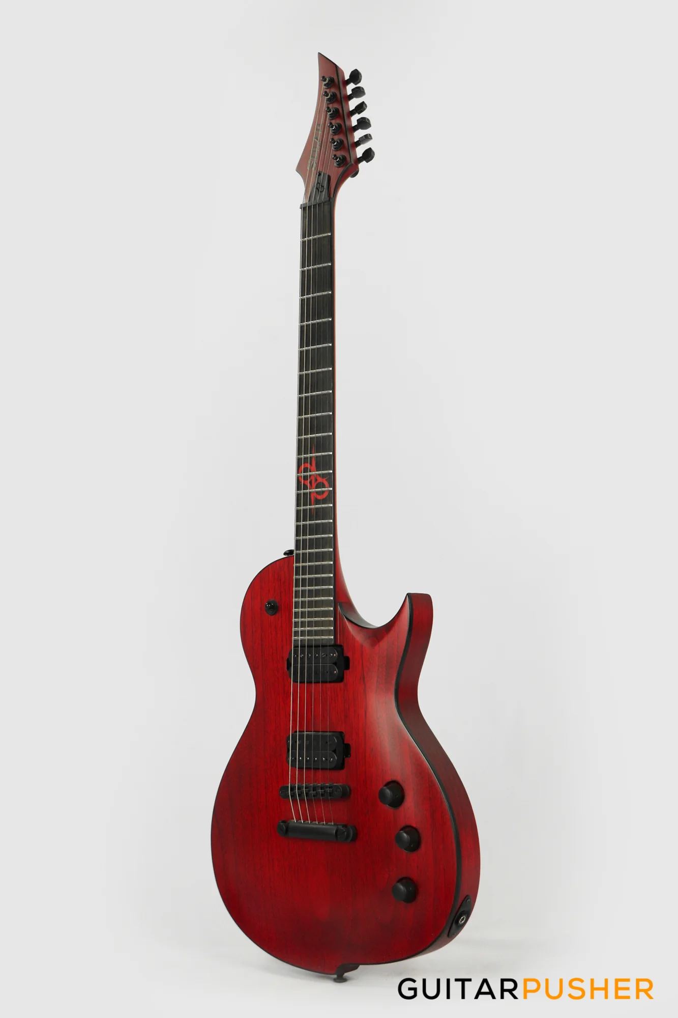 Solar Guitars GC 2.6 Singlecut Electric Guitar - Transblood Red Matte - Image 7