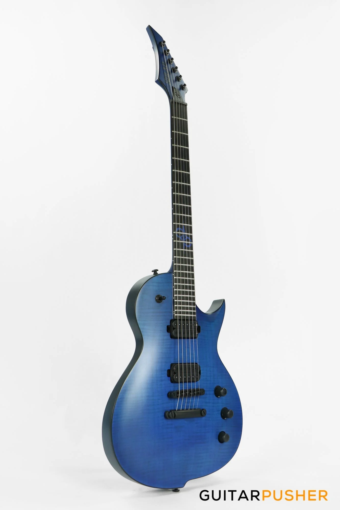 Solar Guitars GC 2.6C Flame Blue Matte Singlecut Electric Guitar - Image 10