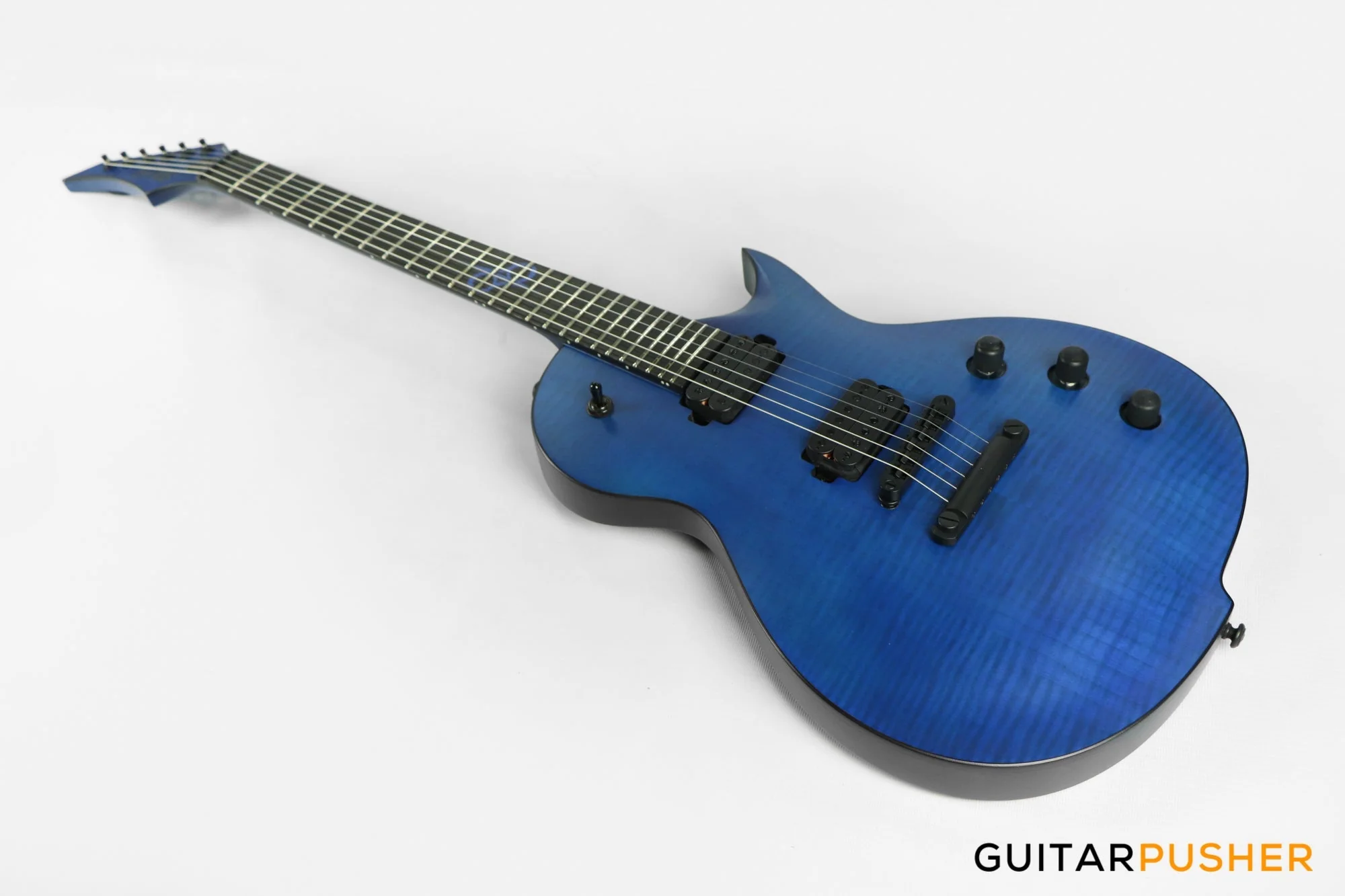 Solar Guitars GC 2.6C Flame Blue Matte Singlecut Electric Guitar - Image 5