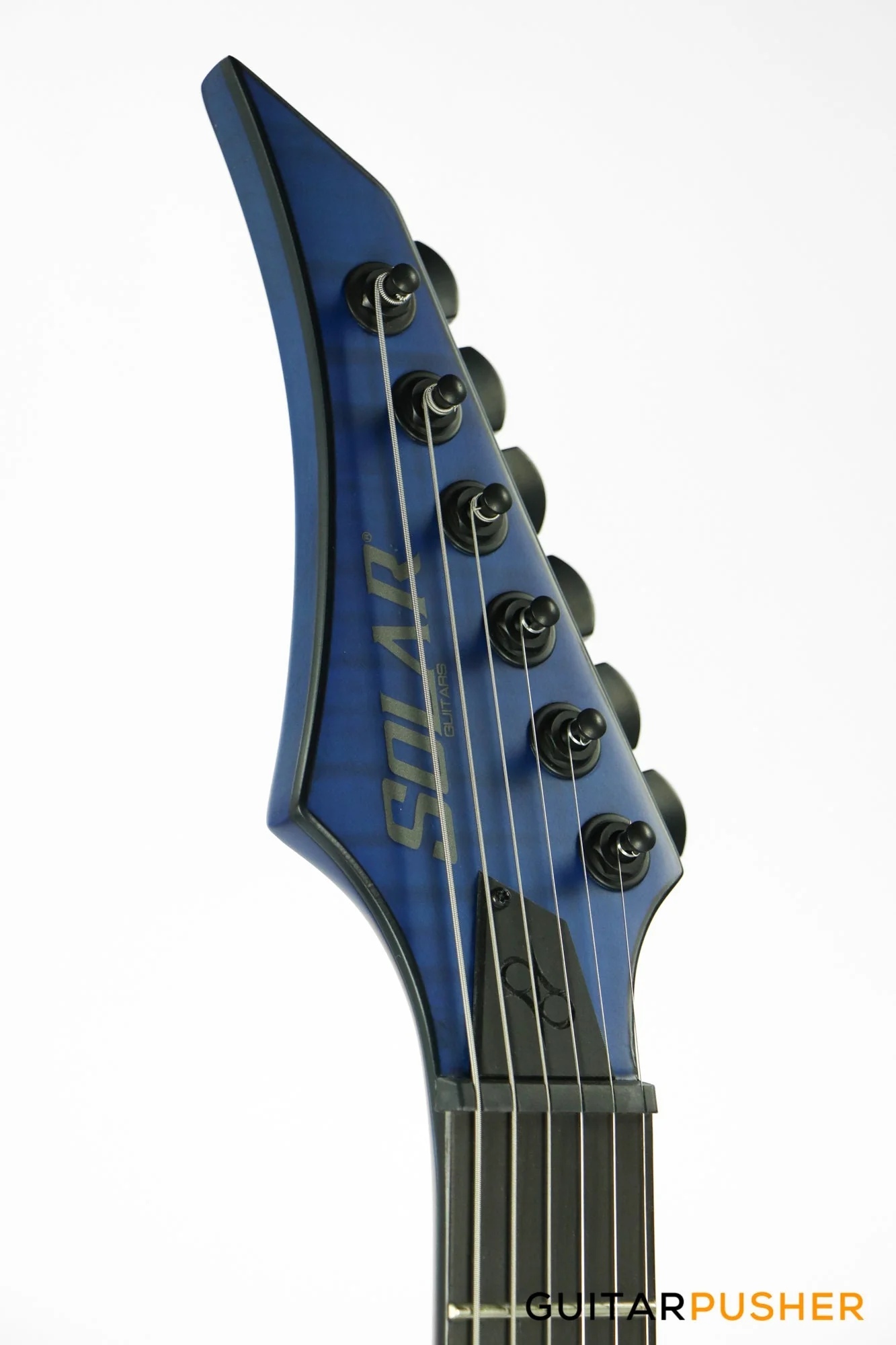 Solar Guitars GC 2.6C Flame Blue Matte Singlecut Electric Guitar - Image 7