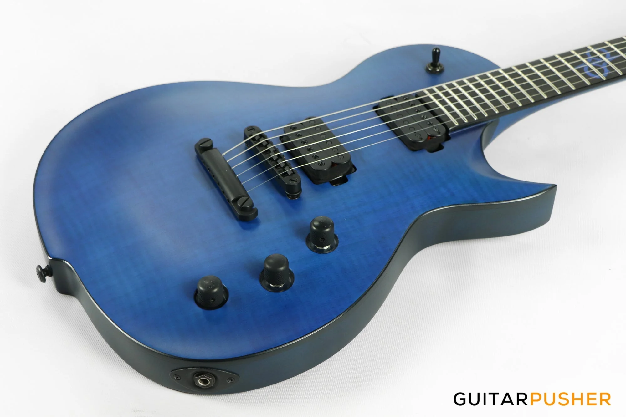 Solar Guitars GC 2.6C Flame Blue Matte Singlecut Electric Guitar - Image 9