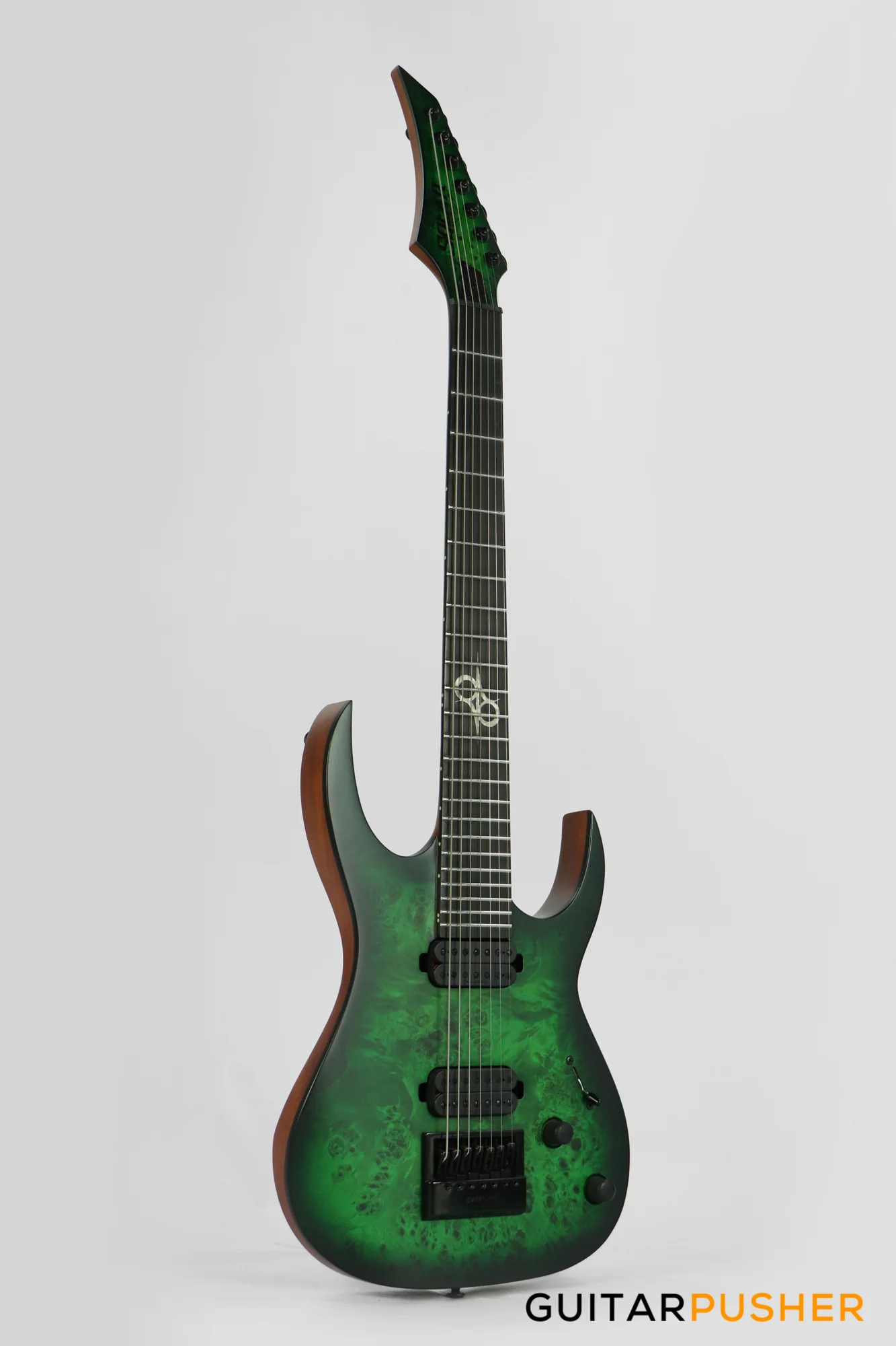 Solar Guitars S1.7LB Lime Burst Matte 7-String Electric Guitar w/ Evertune Bridge - Image 3